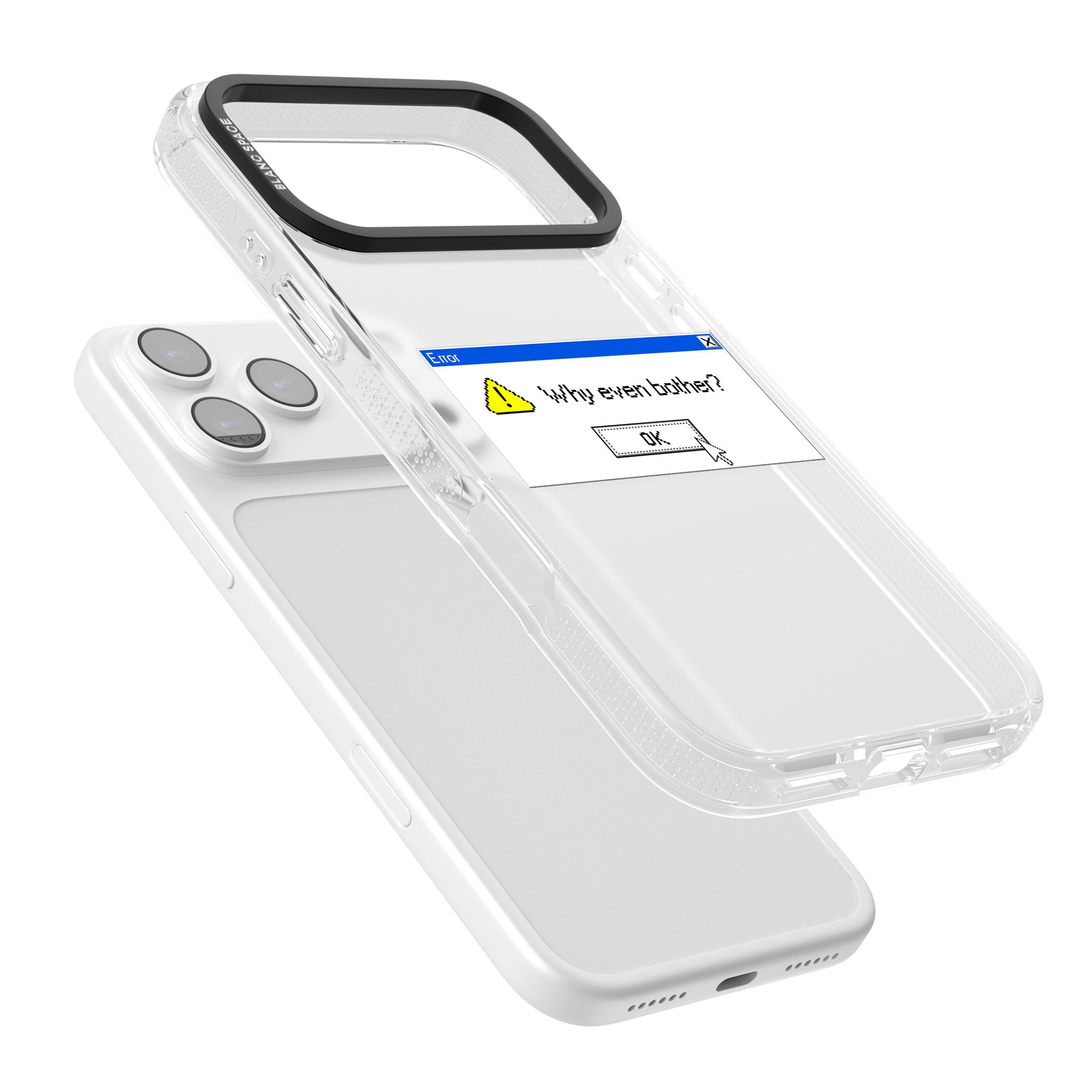 Why Even Bother Exe iPhone 17 Pro Max Impact Air Clear Phone Case Colours
