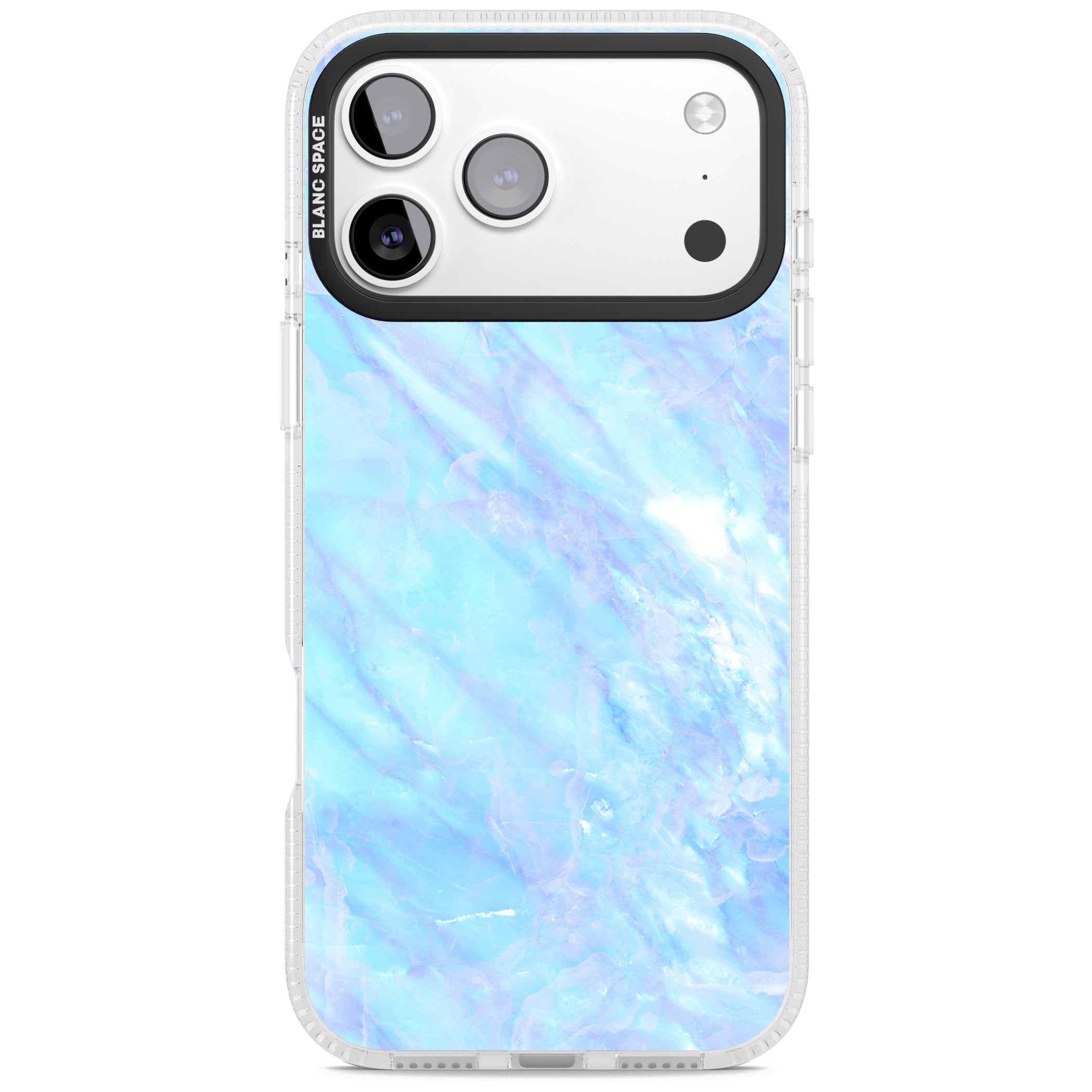Iridescent Crystal Marble iPhone 17 Pro Max Impact Air Clear Phone Case