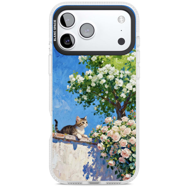 Kitten in Blooming Garden
