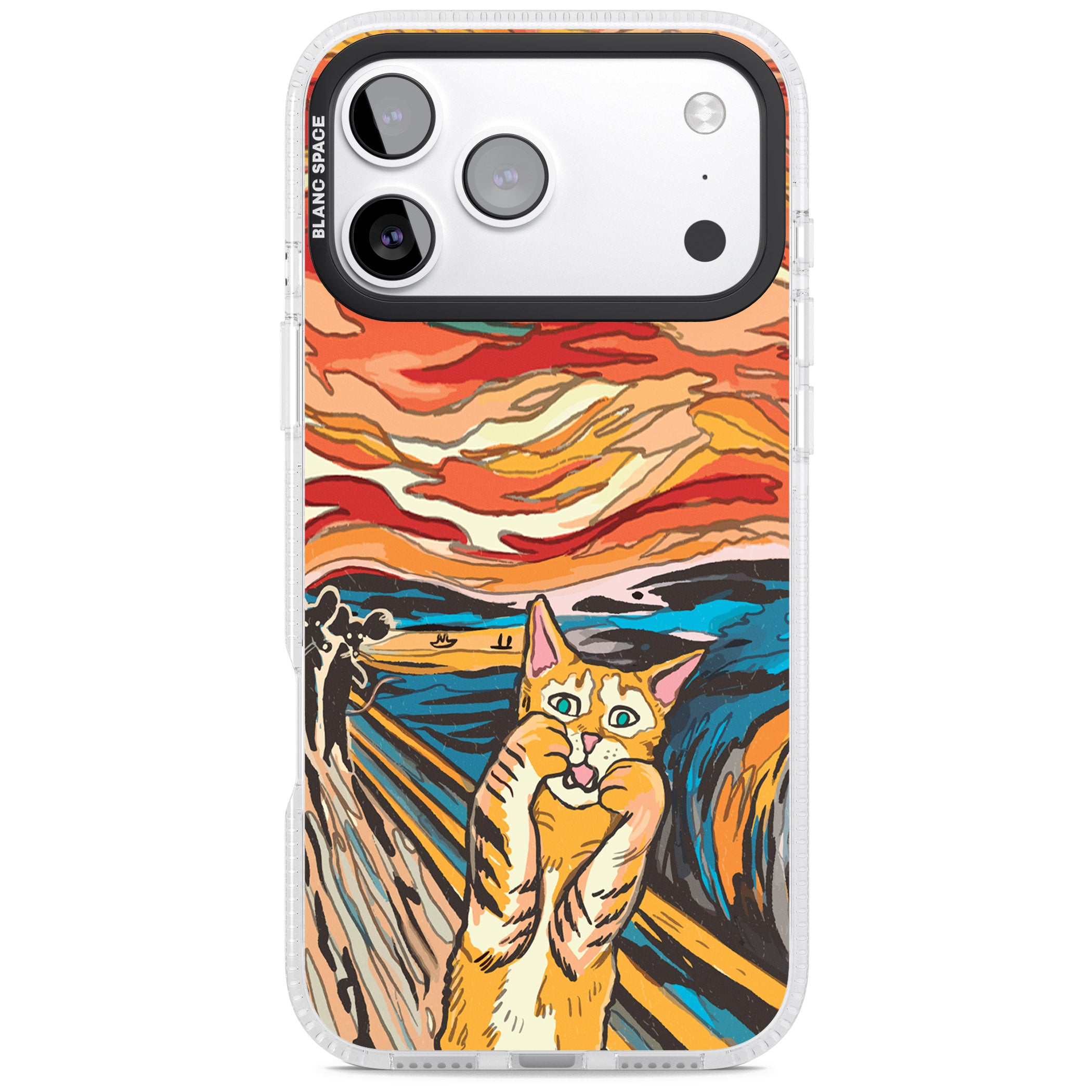 The Meow iPhone 17 Pro Max Impact Air Clear Phone Case