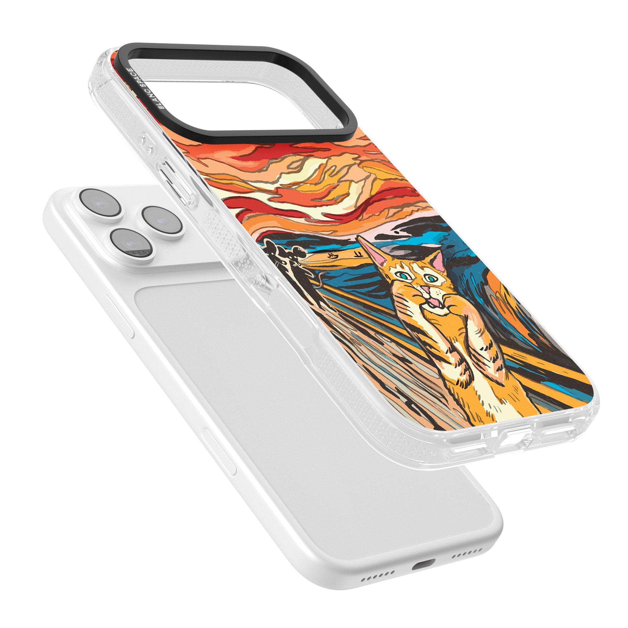 The Meow iPhone 17 Pro Max Impact Air Clear Phone Case Colours