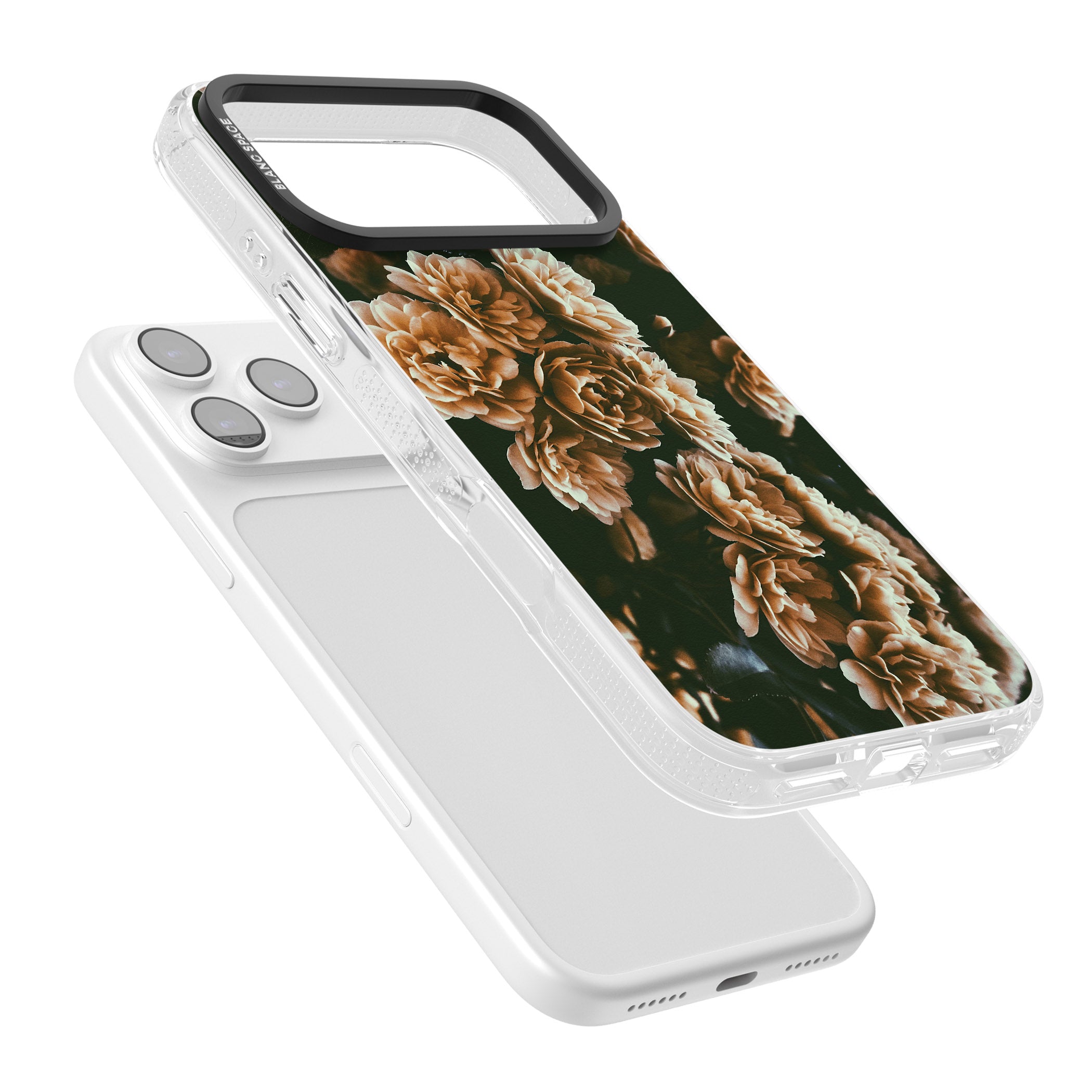 Moody Peony iPhone 17 Pro Max Impact Air Clear Phone Case Colours