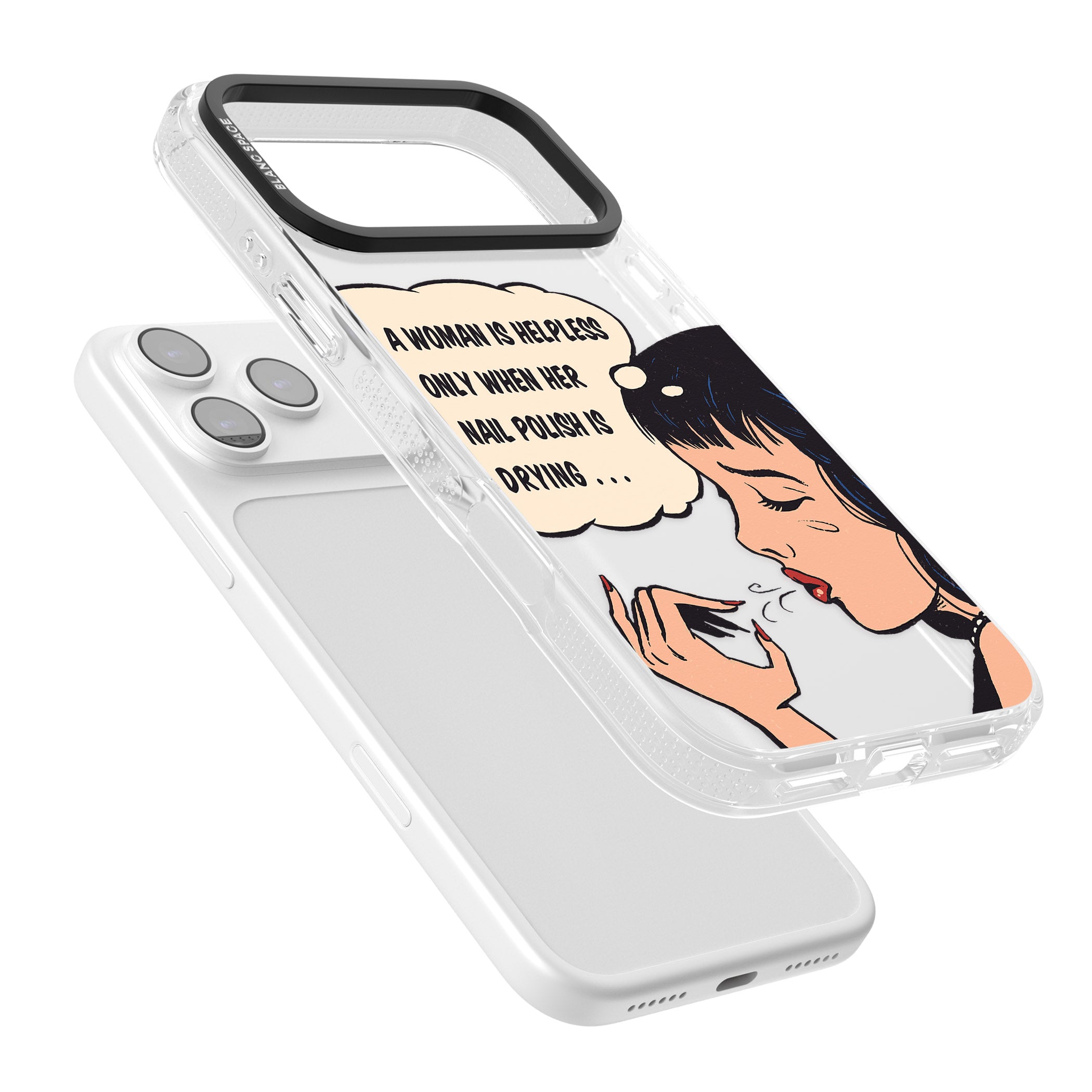Drying Nails Pop Art iPhone 17 Pro Max Impact Air Clear Phone Case Colours