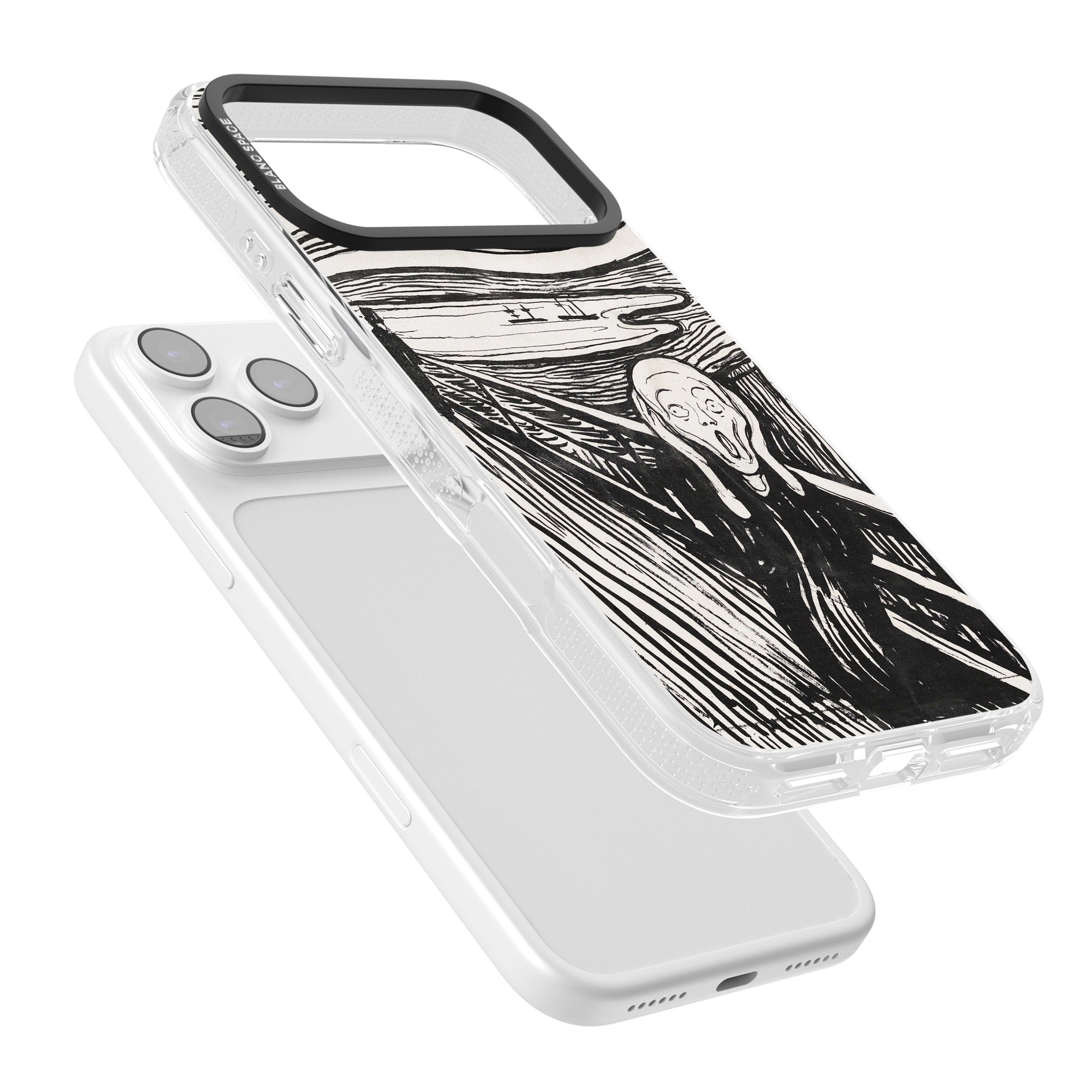 The Scream iPhone 17 Pro Max Impact Air Clear Phone Case Colours