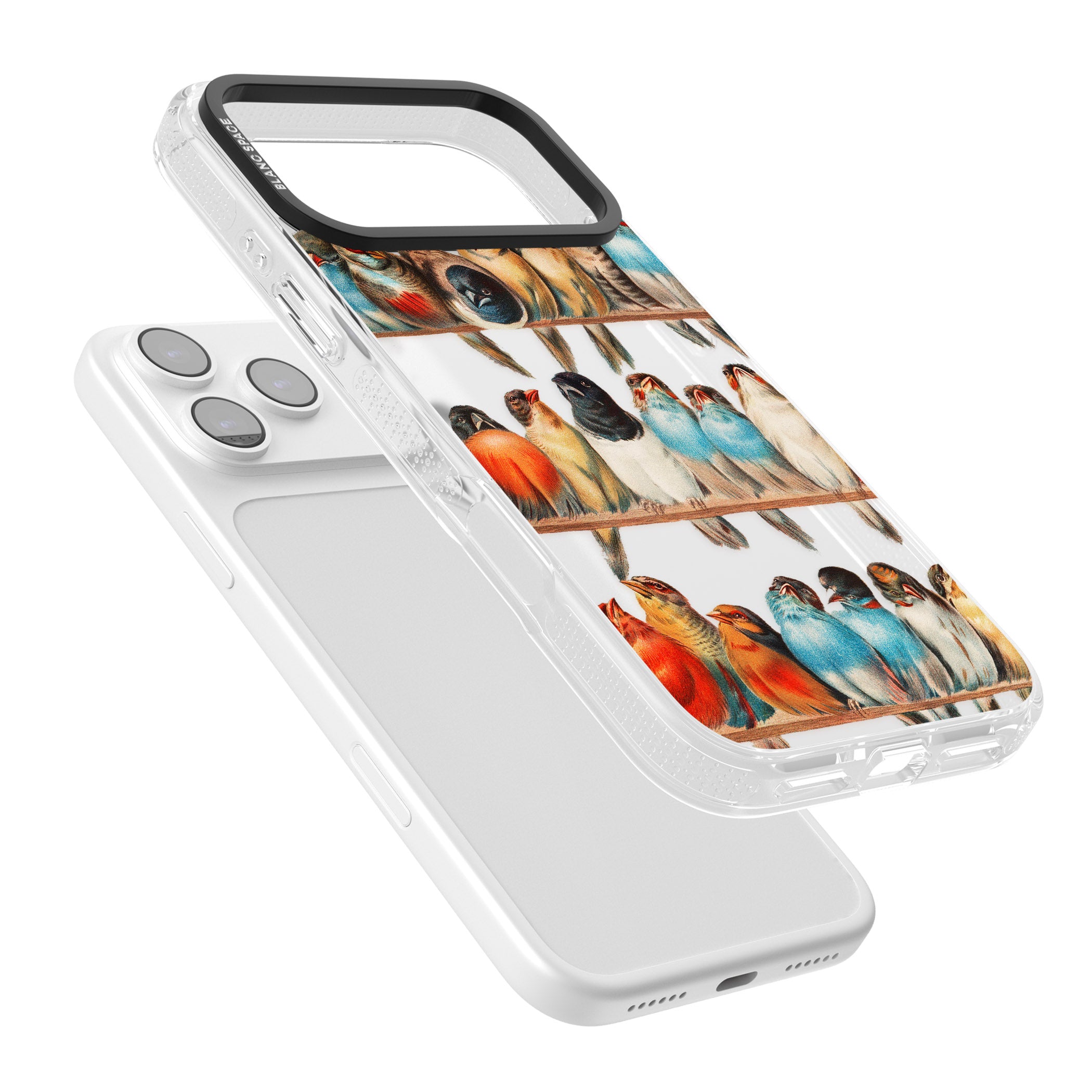 A Perch Of Birds iPhone 17 Pro Max Impact Air Clear Phone Case Colours