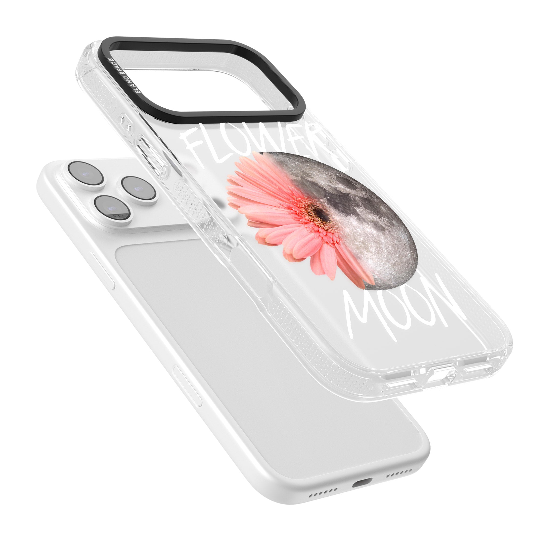 Flower Moon iPhone 17 Pro Max Impact Air Clear Phone Case Colours