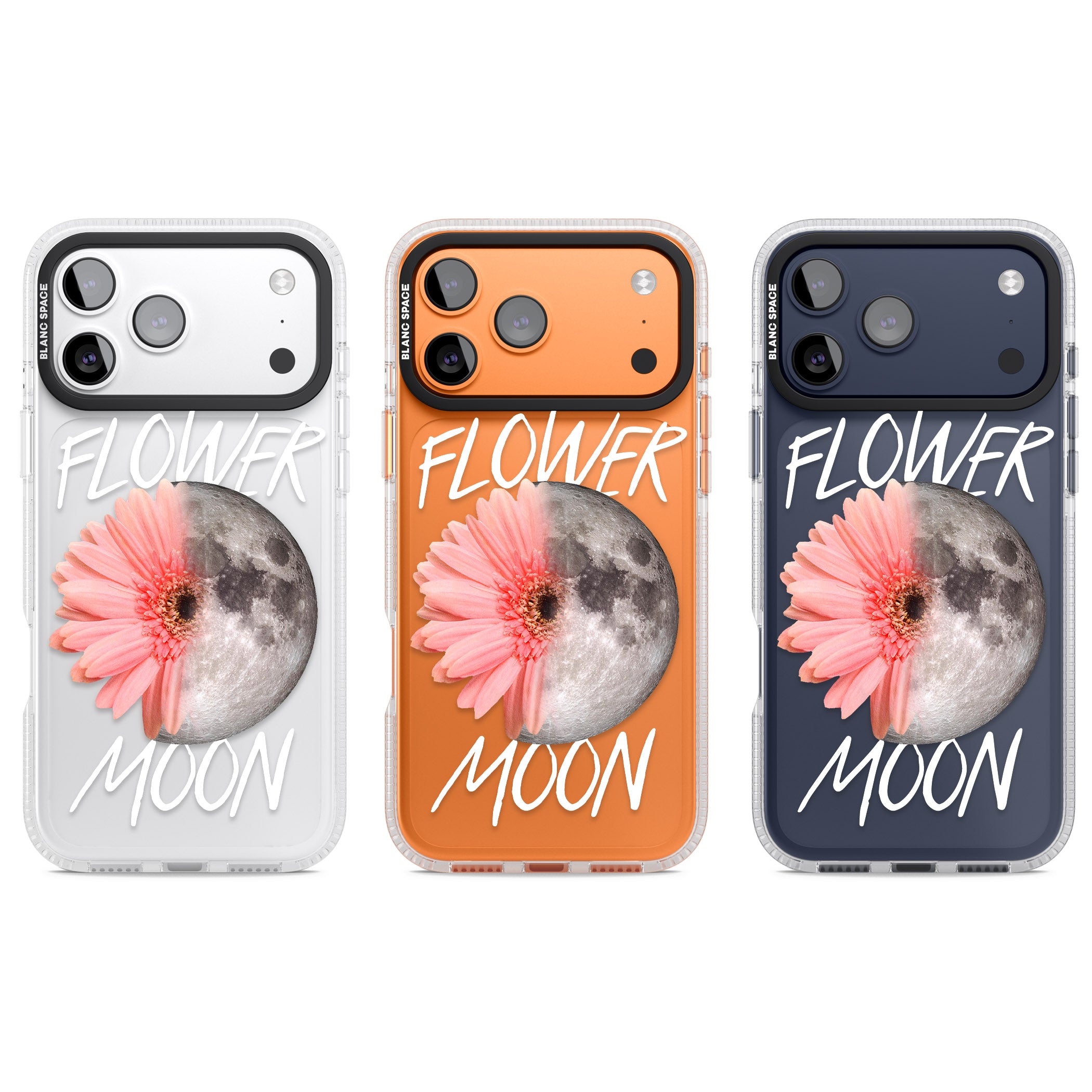 Flower Moon iPhone 17 Pro Impact Air Clear Phone Case APT Impact Protection