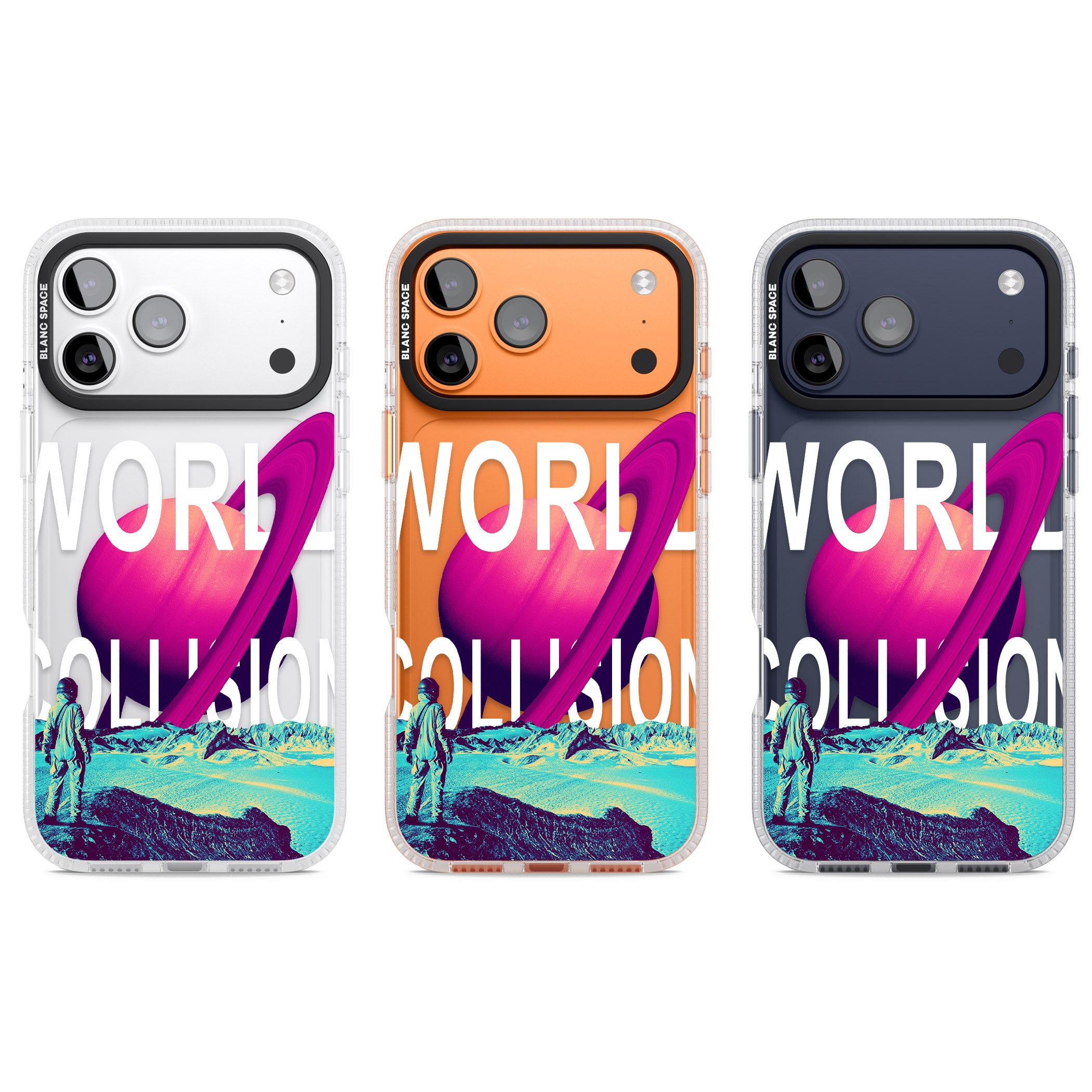 World Collision iPhone 17 Pro Impact Air Clear Phone Case APT Impact Protection