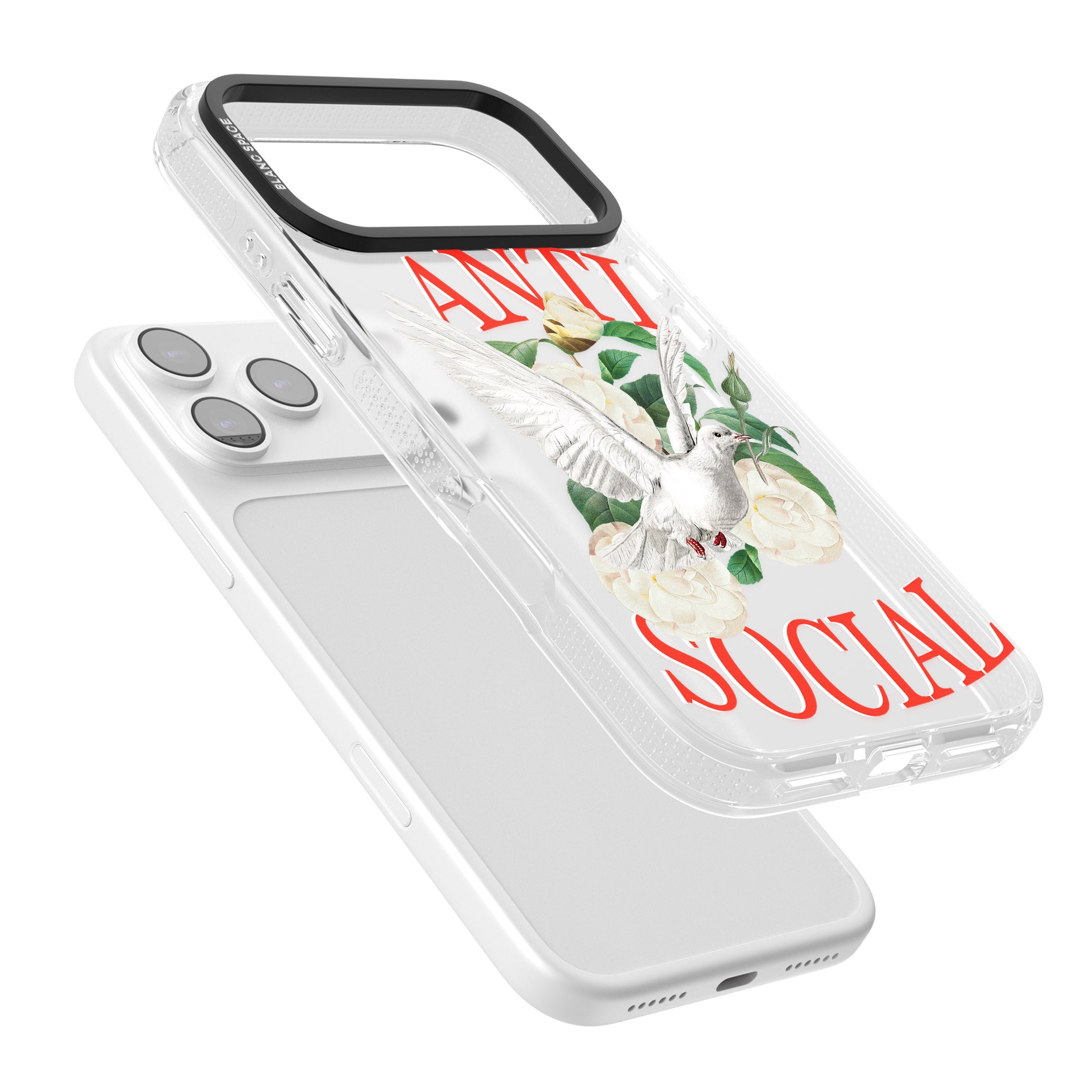 Anti Social iPhone 17 Pro Max Impact Air Clear Phone Case Colours
