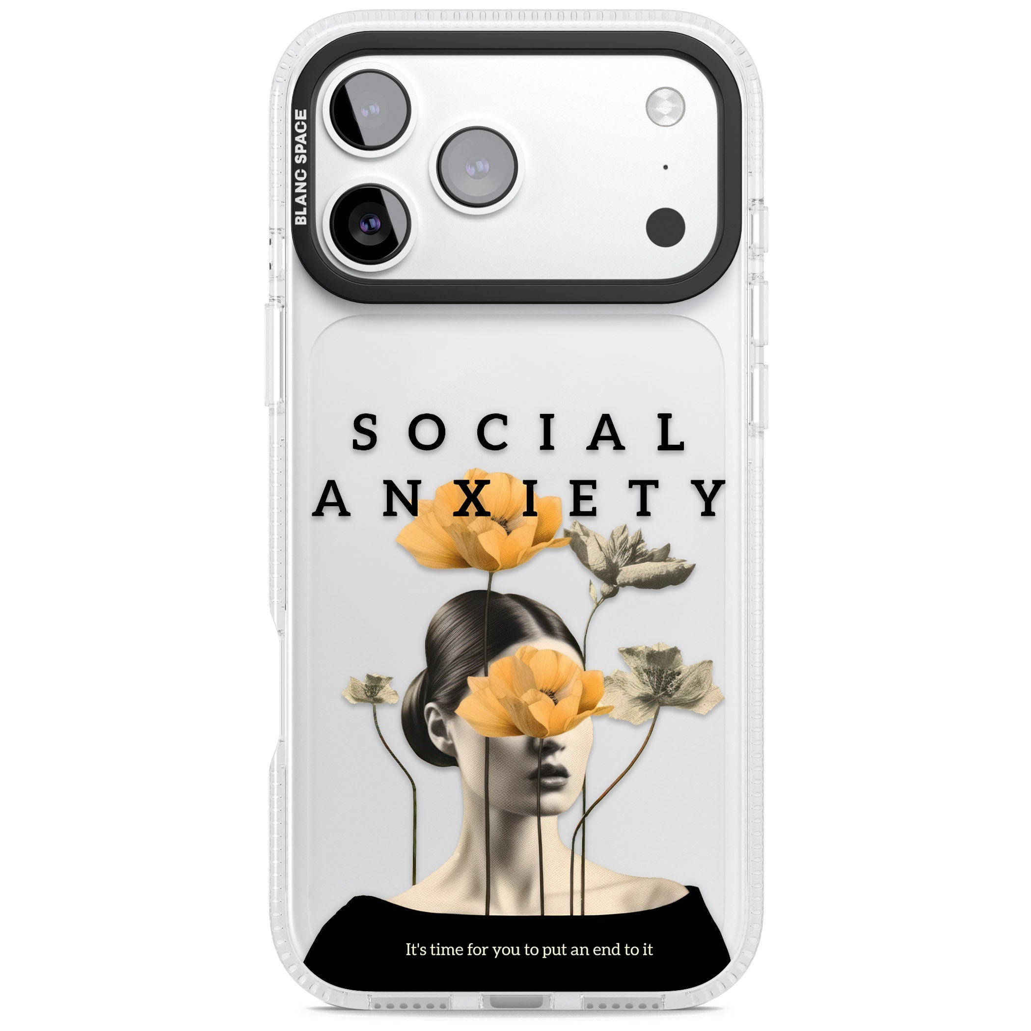Social Anxiety iPhone 17 Pro Max Impact Air Clear Phone Case