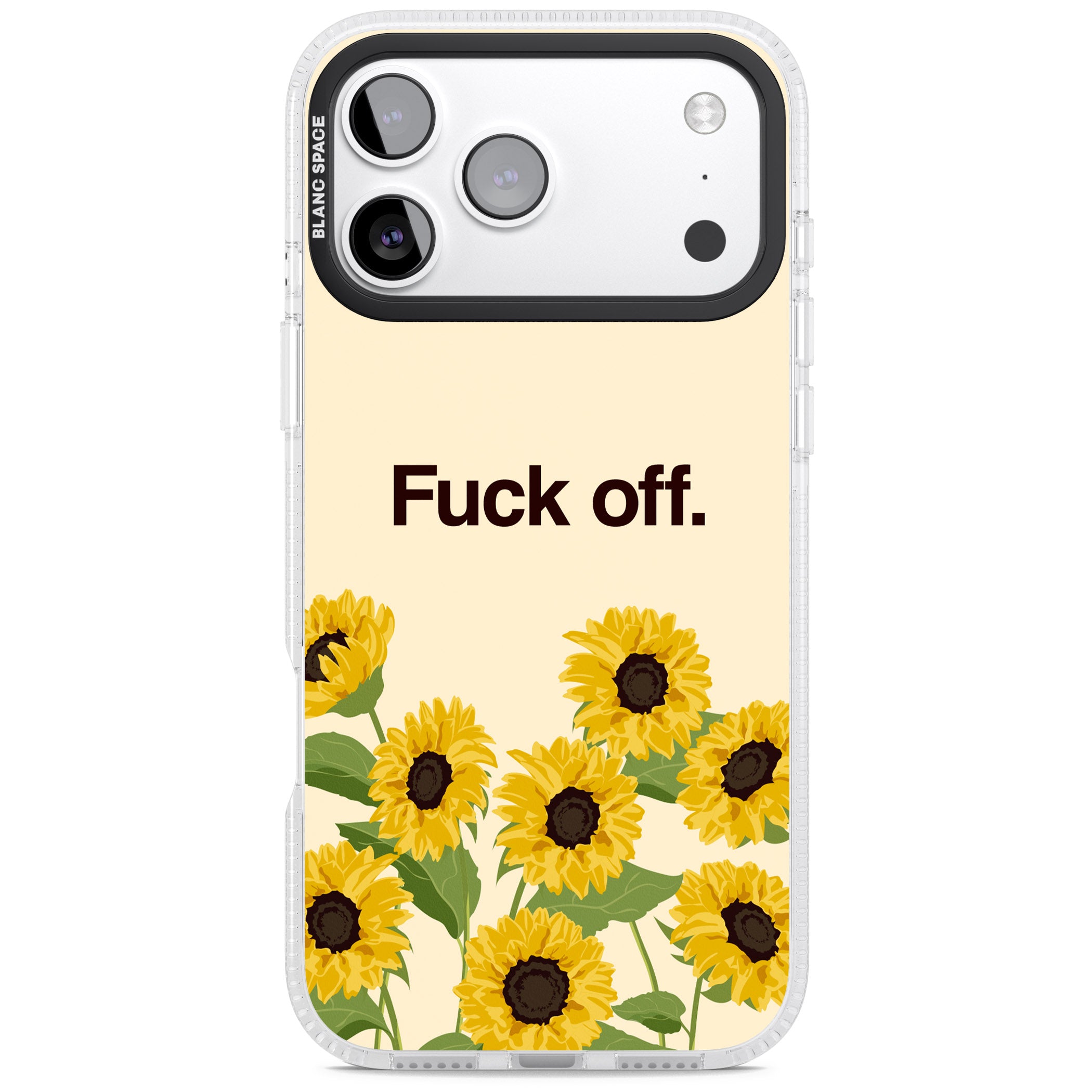 F*Ck Off iPhone 17 Pro Max Impact Air Clear Phone Case