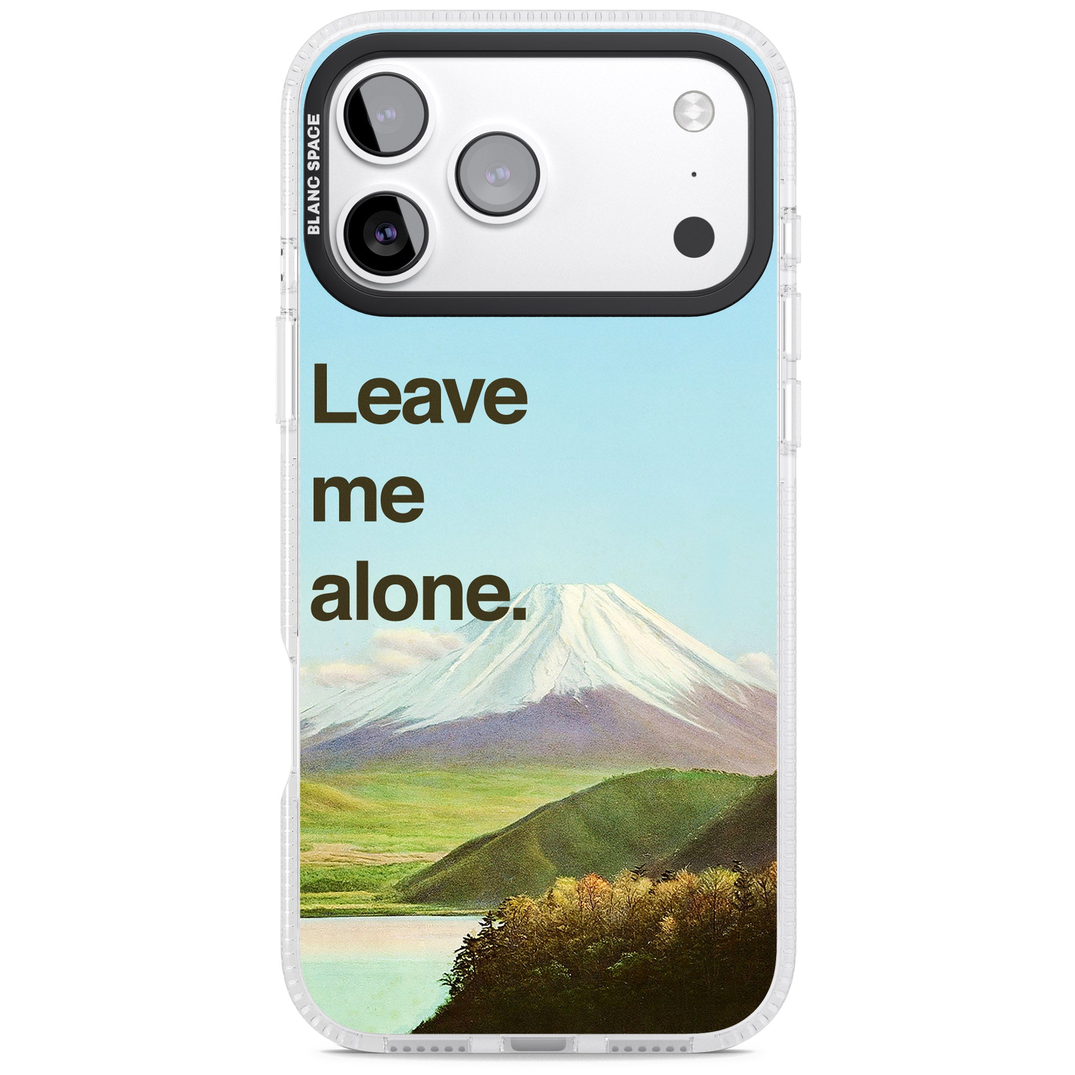 Leave Me Alone iPhone 17 Pro Max Impact Air Clear Phone Case