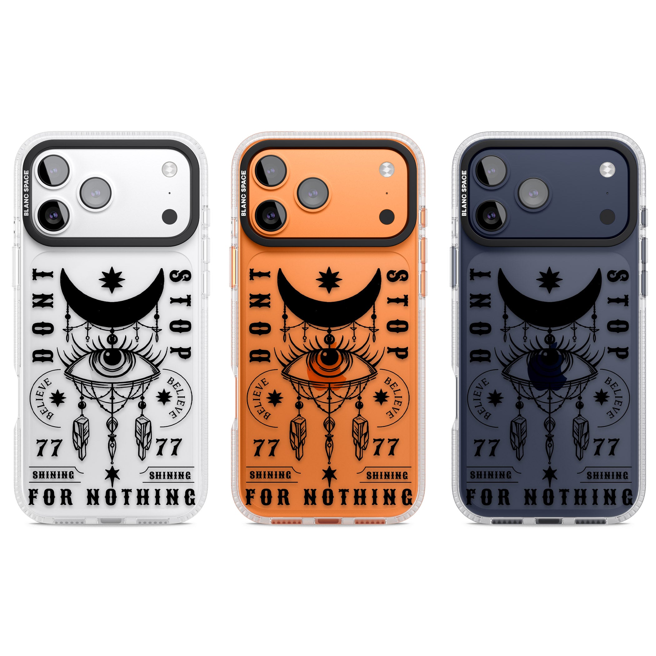Dont Stop For Nothing iPhone 17 Pro Impact Air Clear Phone Case APT Impact Protection