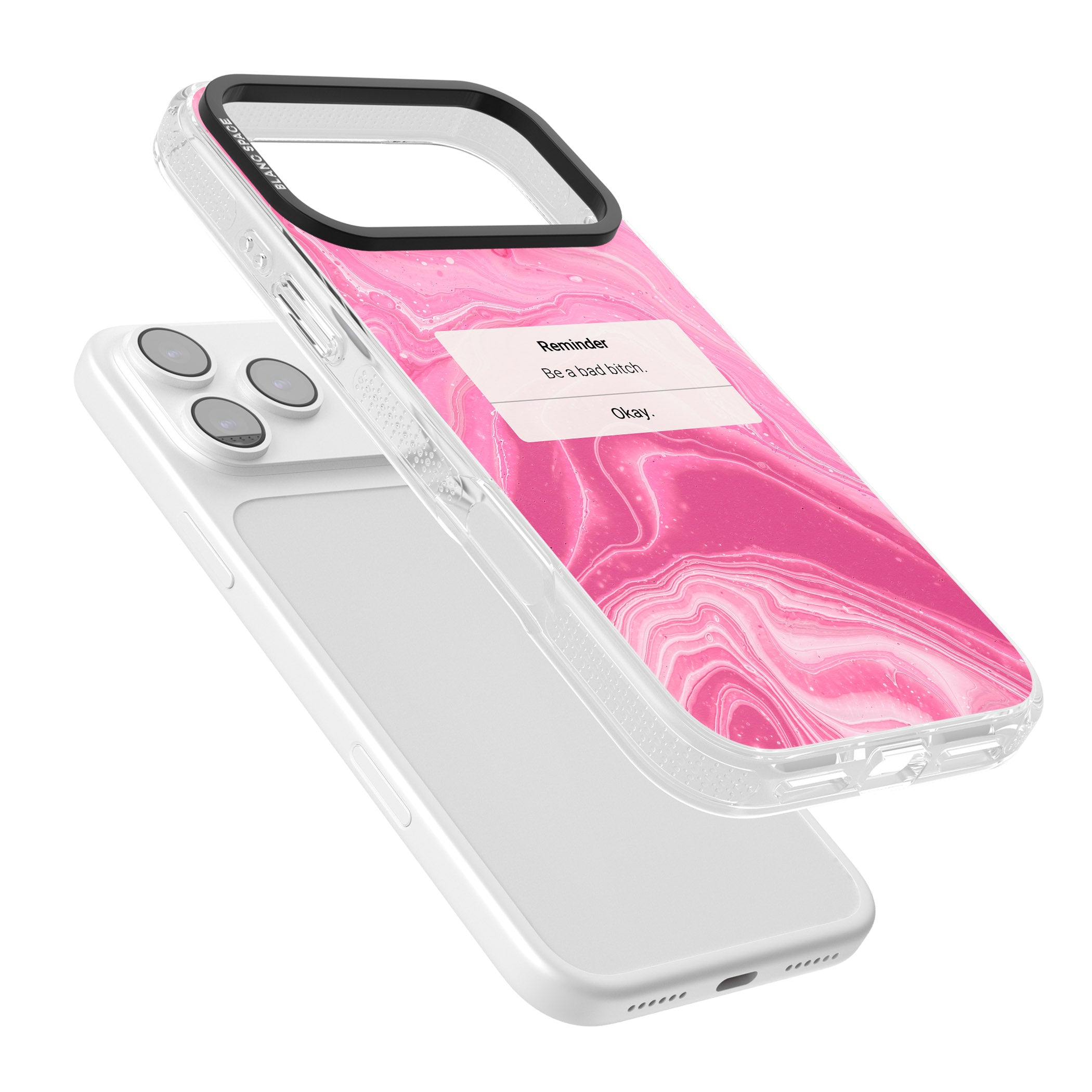 Bad Bitch Reminder iPhone 17 Pro Max Impact Air Clear Phone Case Colours