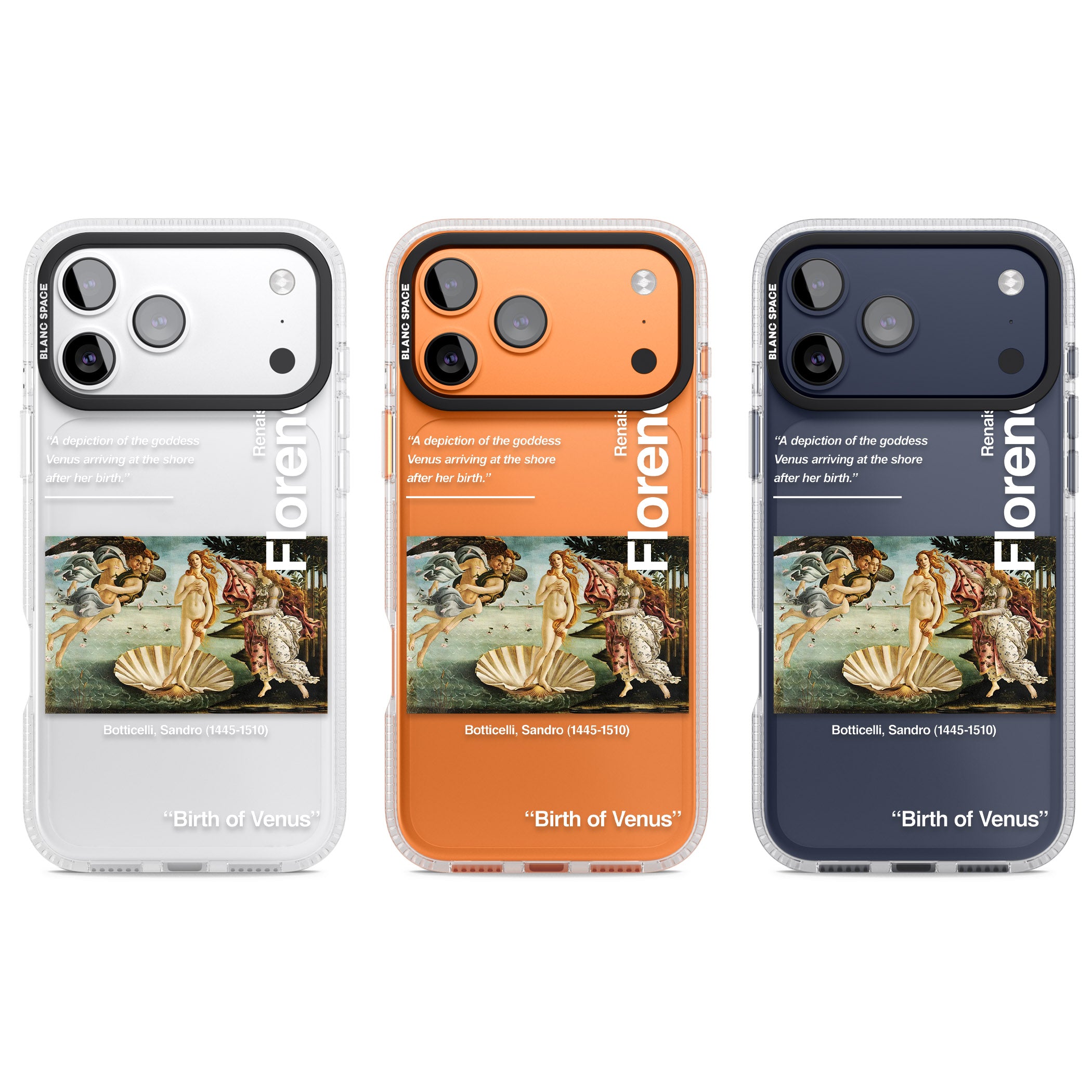 Birth Of Venus iPhone 17 Pro Impact Air Clear Phone Case APT Impact Protection