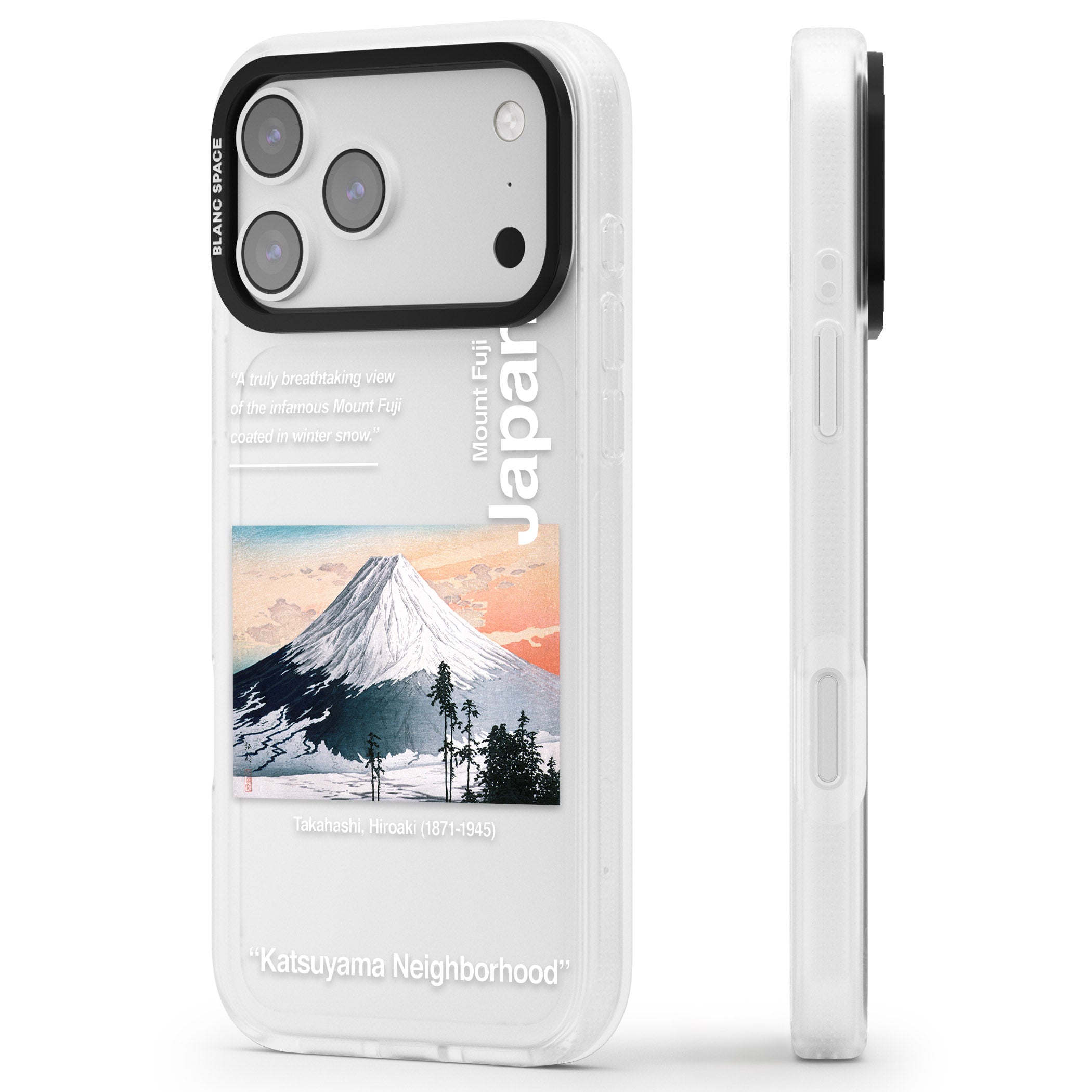 Katsuyama Neighborhood iPhone 17 Pro Max Impact Air Clear Phone Case Side Profile