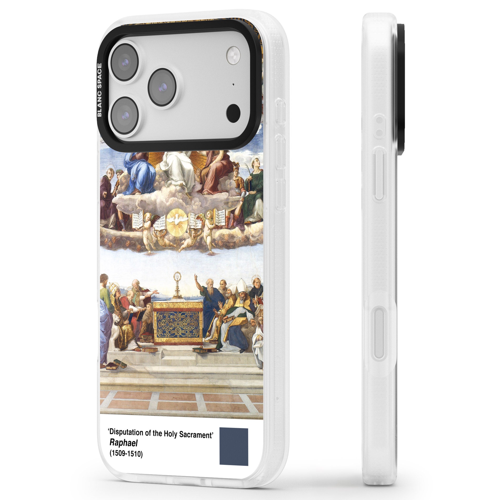Disputation Of The Holy Sacrament iPhone 17 Pro Max Impact Air Clear Phone Case Side Profile