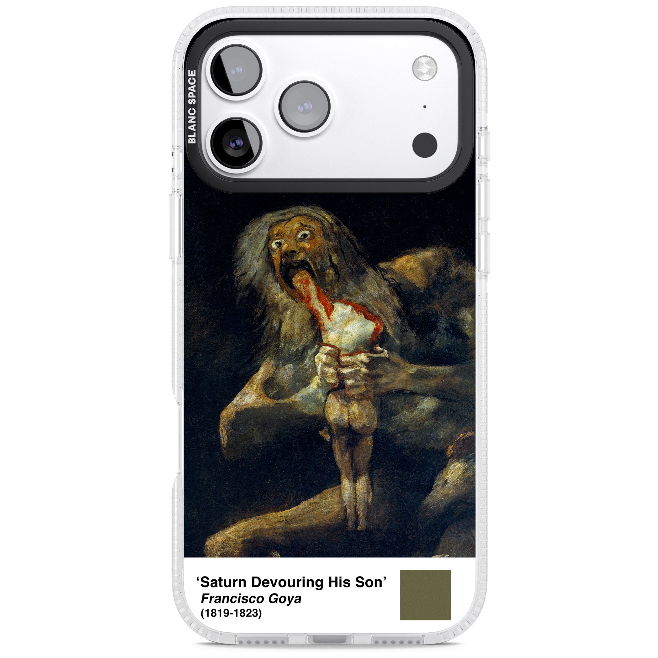 Saturn Devouring His Son iPhone 17 Pro Max Impact Air Clear Phone Case