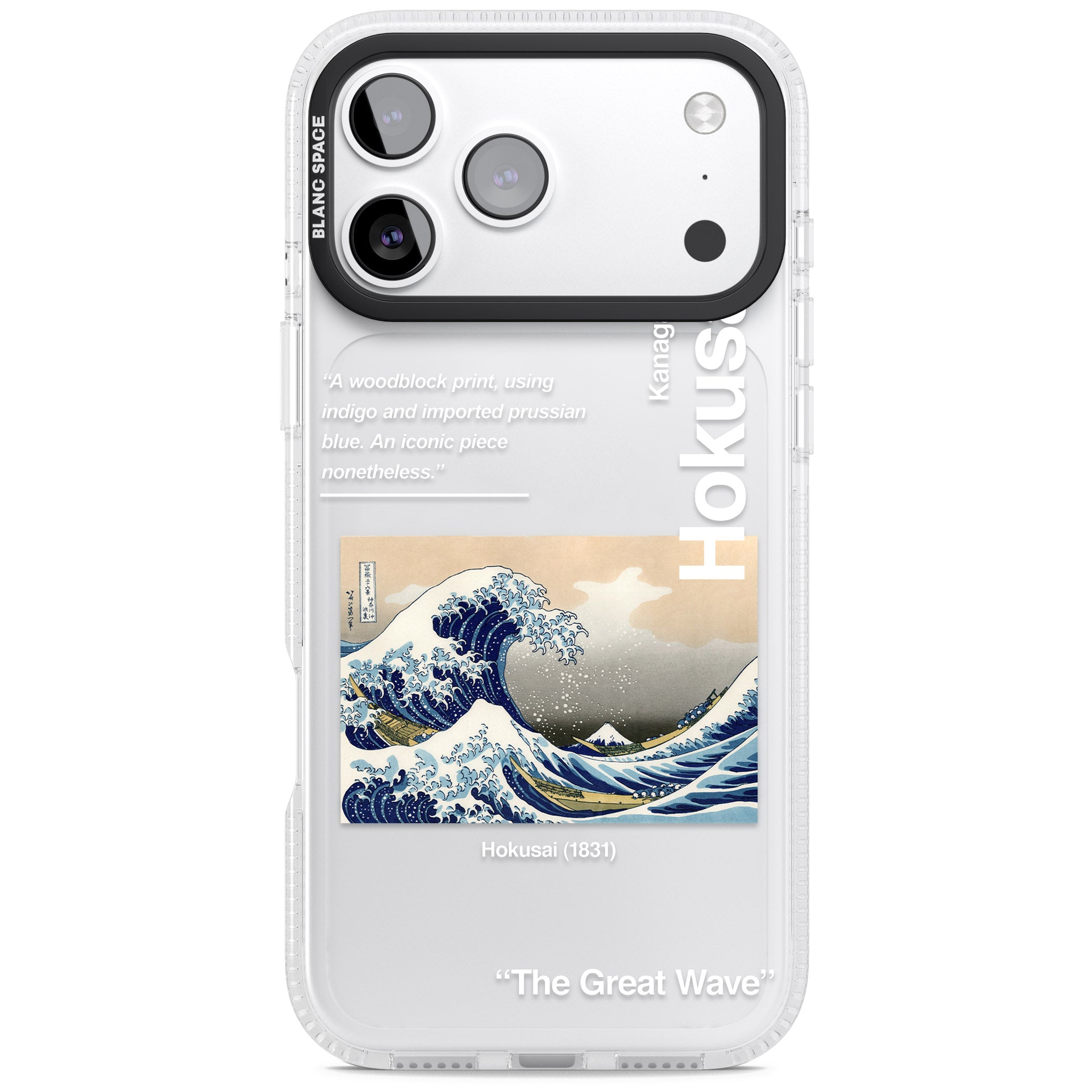 The Great Wave iPhone 17 Pro Max Impact Air Clear Phone Case