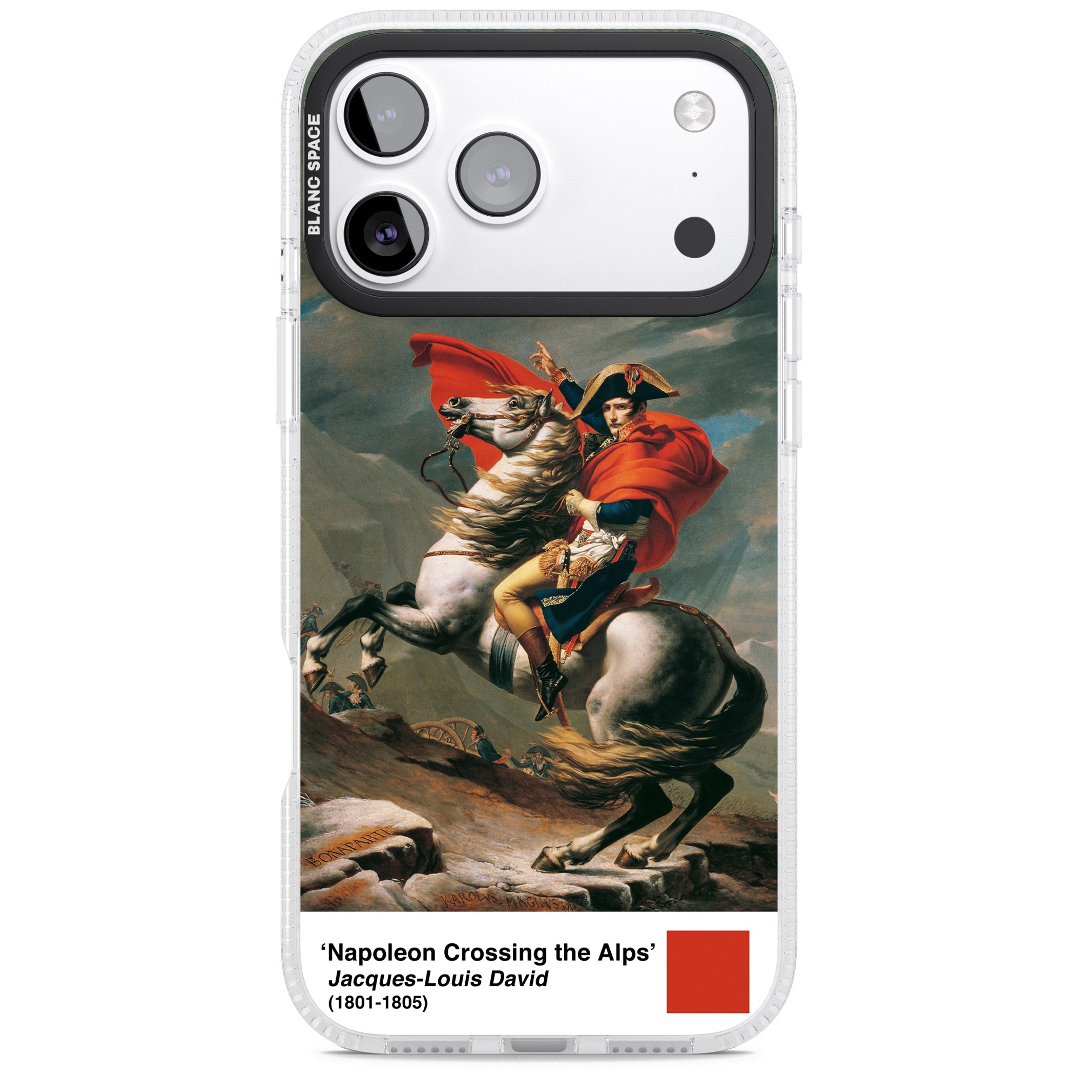 Napoleon Crossing The Alps iPhone 17 Pro Max Impact Air Clear Phone Case