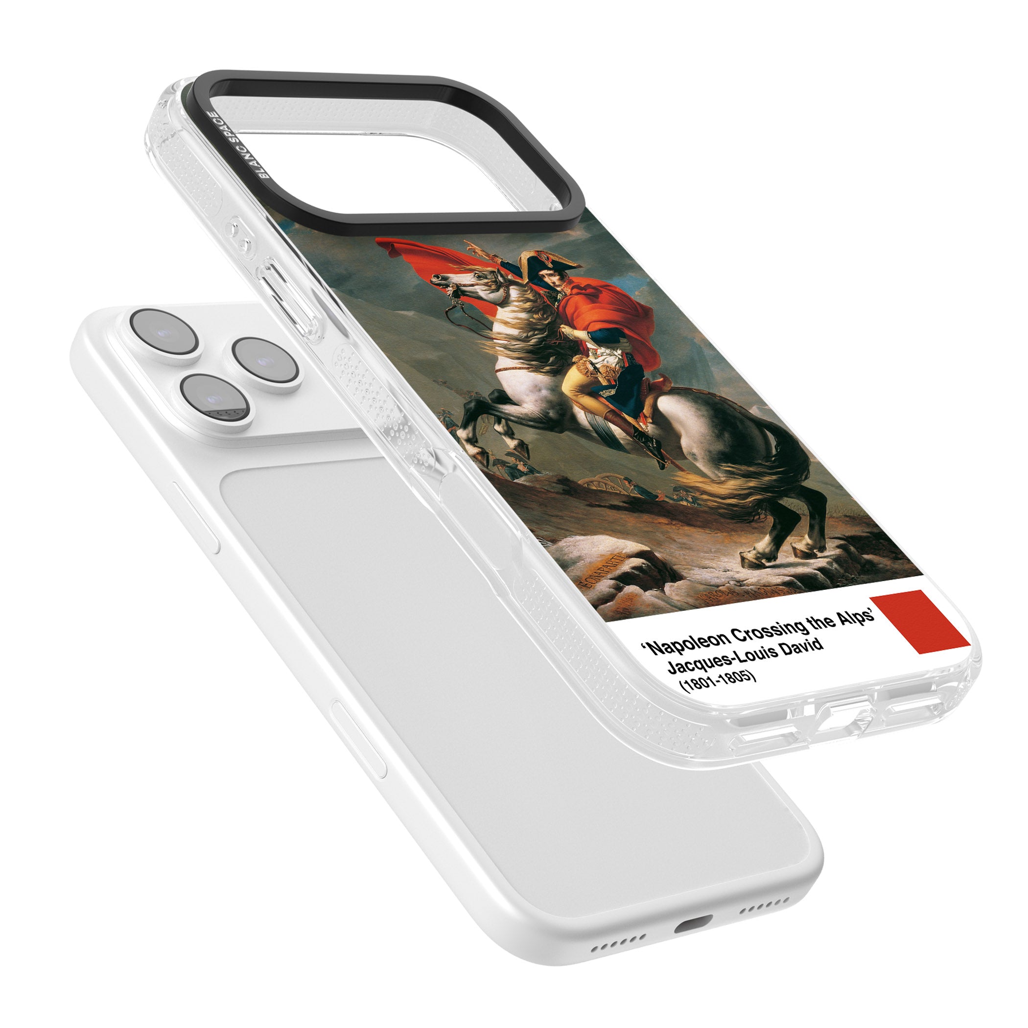 Napoleon Crossing The Alps iPhone 17 Pro Max Impact Air Clear Phone Case Colours