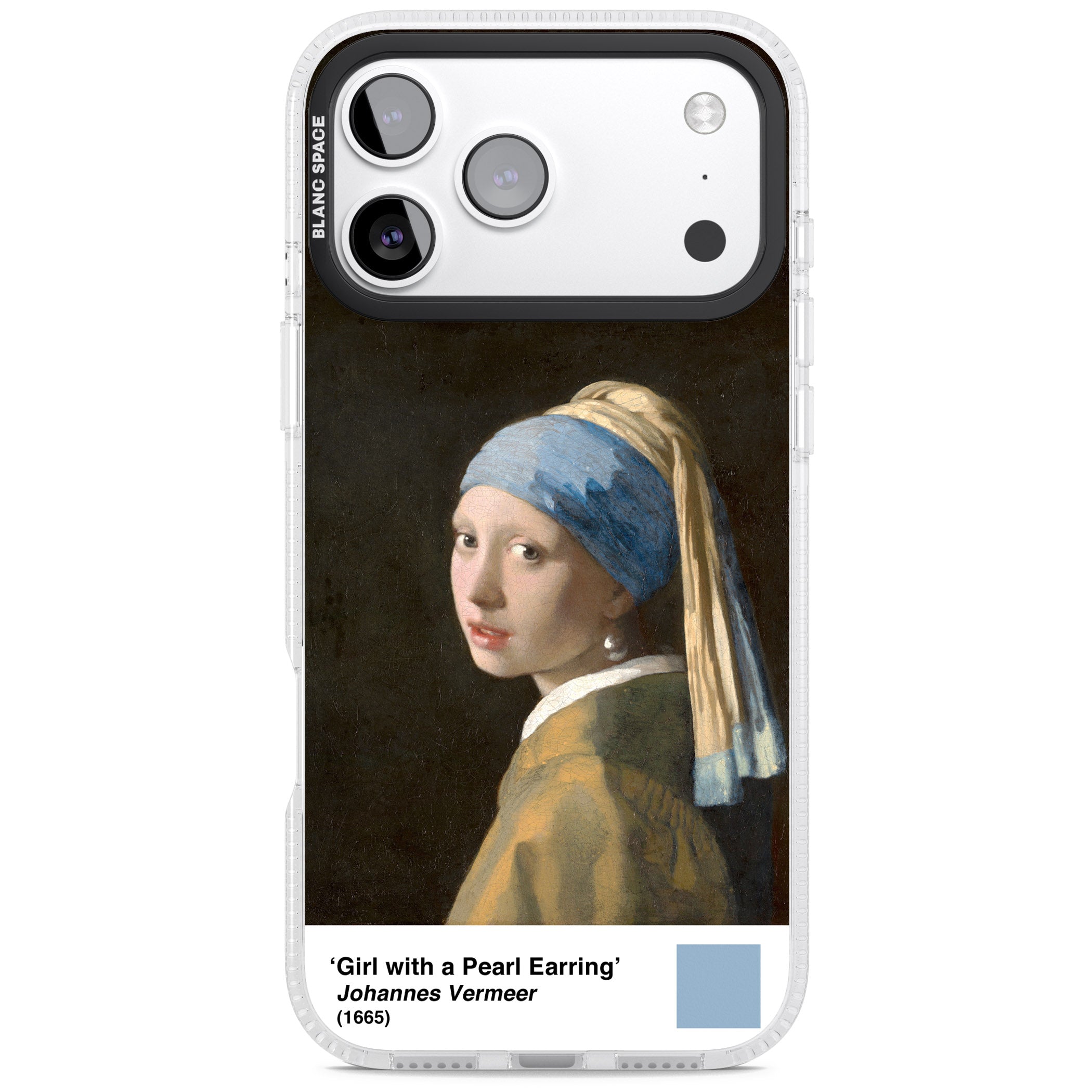 Girl With A Pearl Earring iPhone 17 Pro Max Impact Air Clear Phone Case