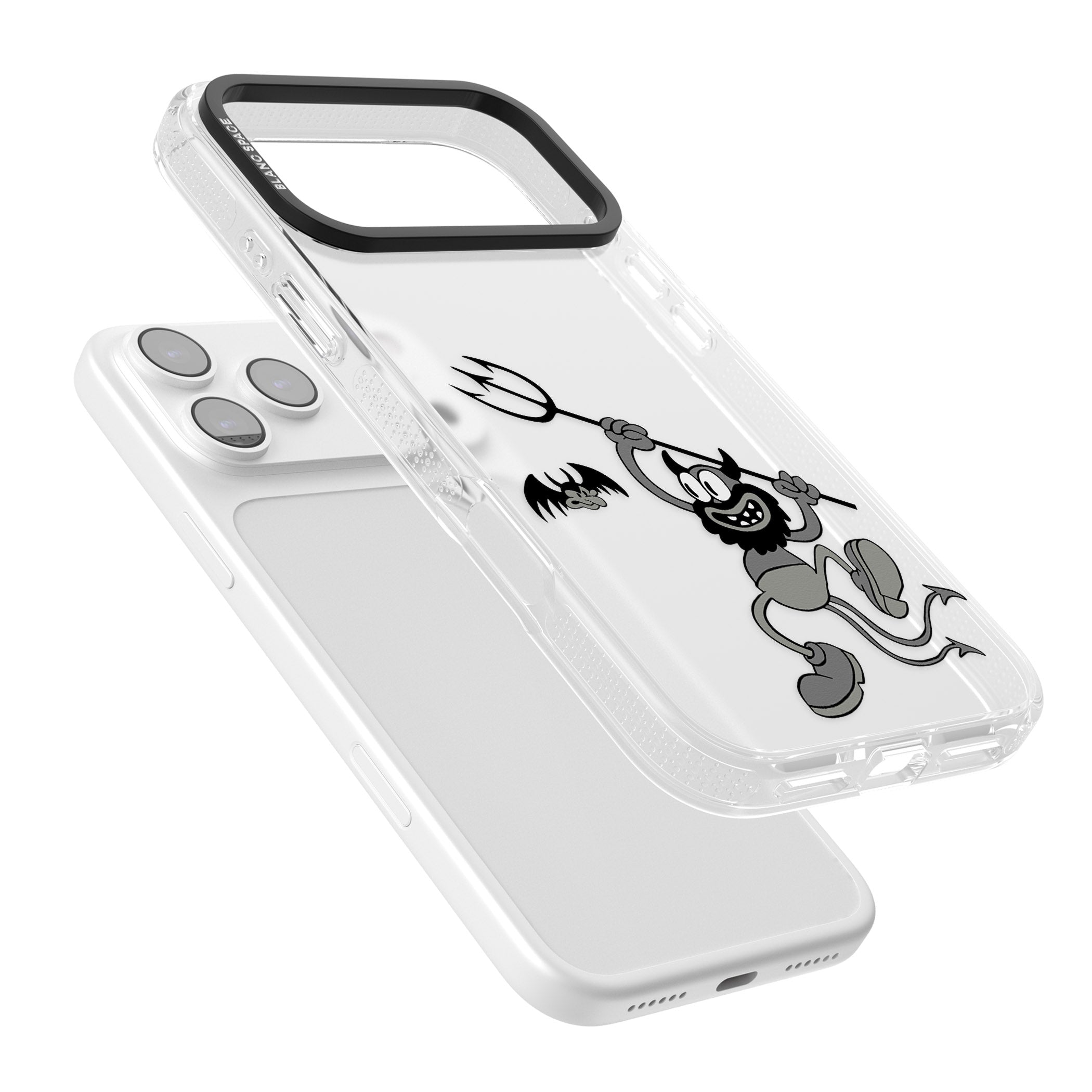 Dancing Devil iPhone 17 Pro Max Impact Air Clear Phone Case Colours
