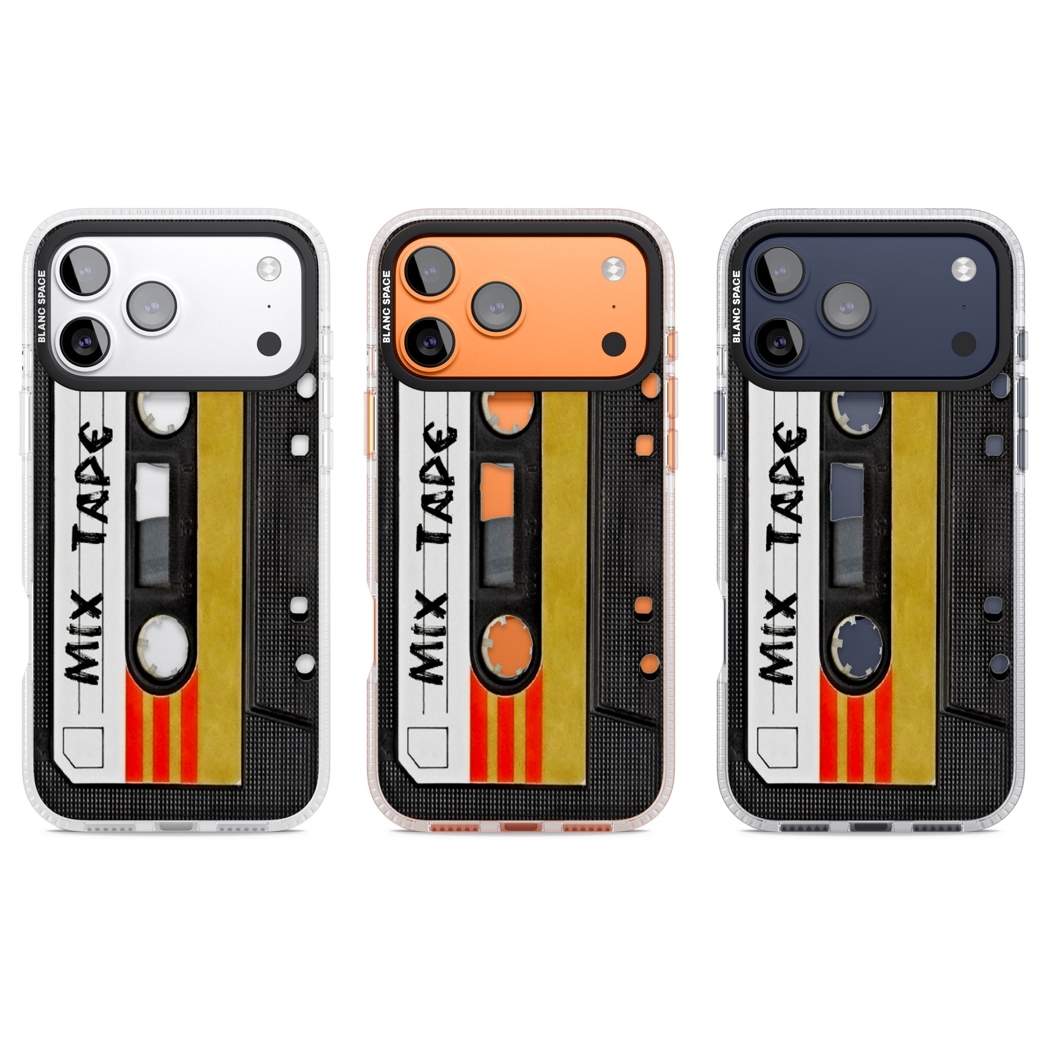 Retro Mix Tape iPhone 17 Pro Impact Air Clear Phone Case APT Impact Protection