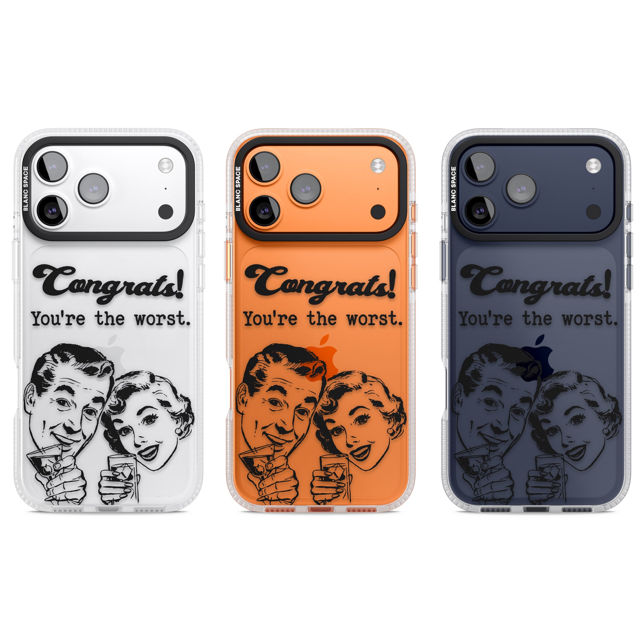 Congrats Youre The Worst iPhone 17 Pro Impact Air Clear Phone Case APT Impact Protection