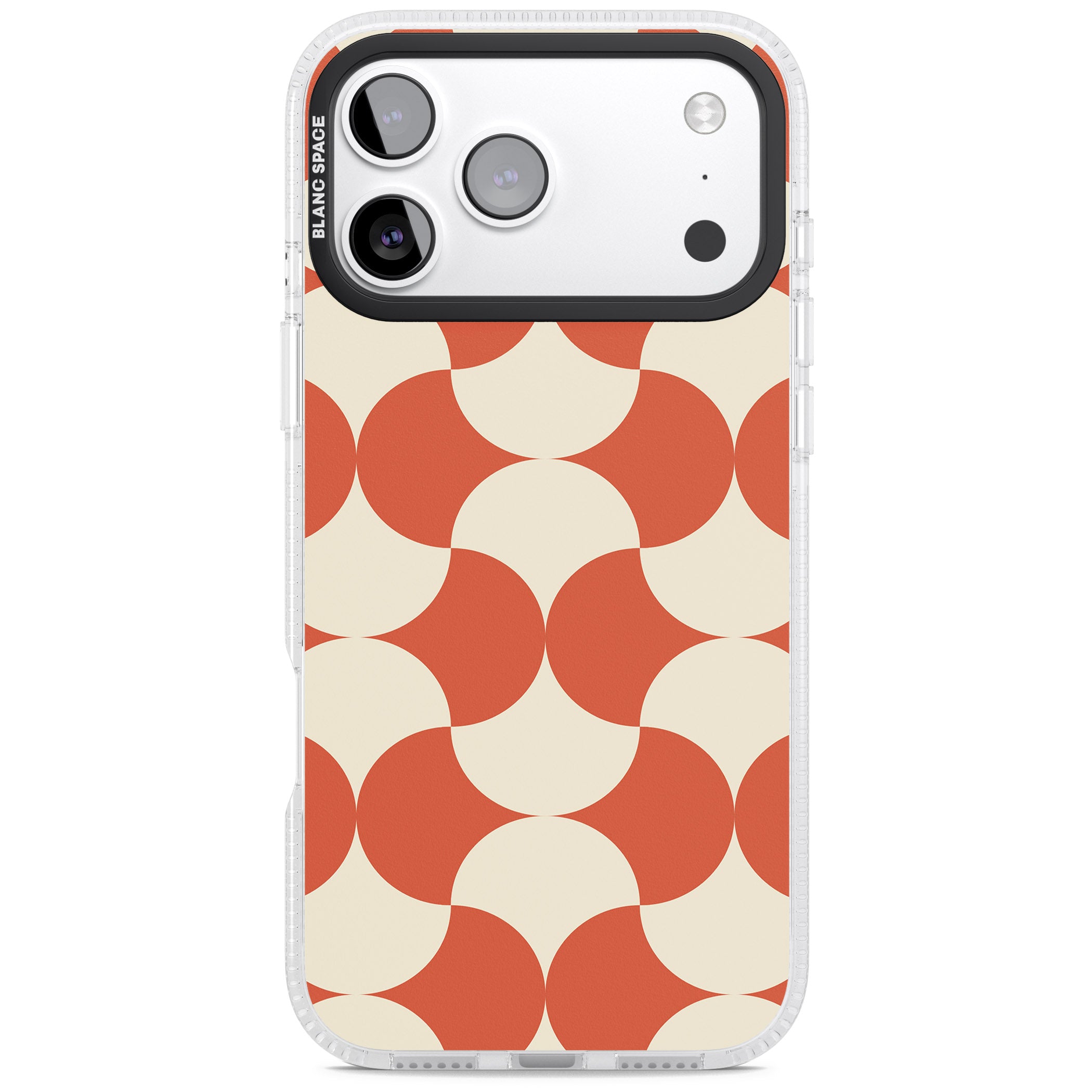 Abstract Retro Shapes iPhone 17 Pro Max Impact Air Clear Phone Case