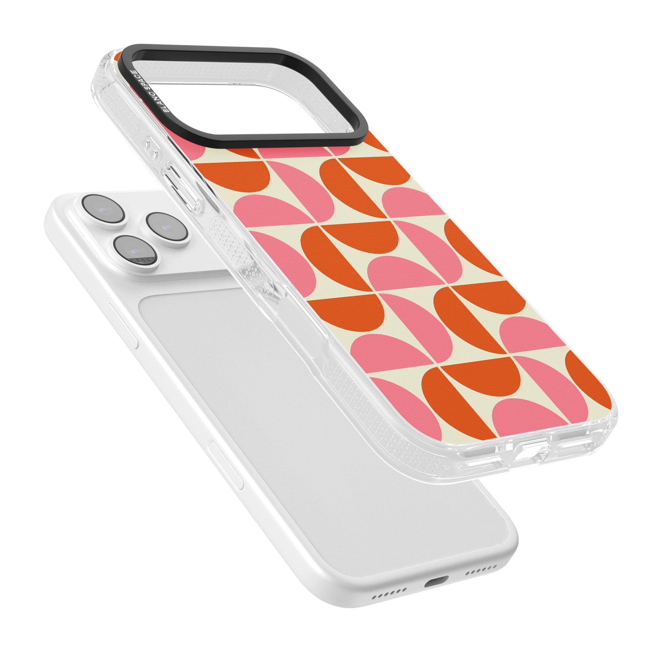 Retro Half Circle Pattern iPhone 17 Pro Max Impact Air Clear Phone Case Colours