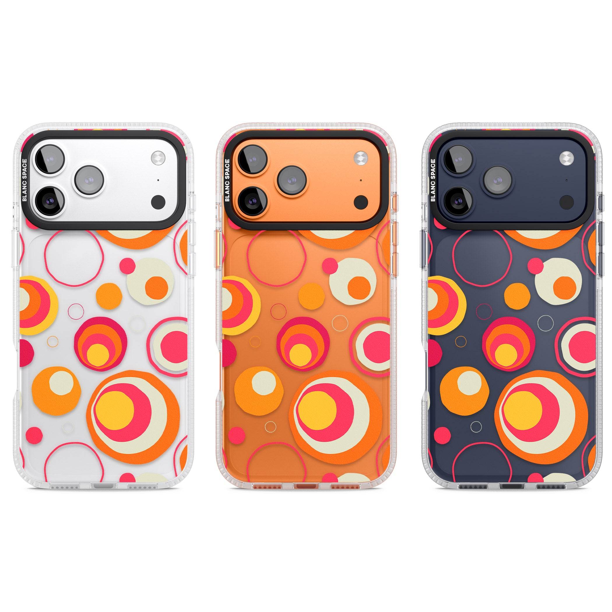 Mid Century Party Pattern iPhone 17 Pro Impact Air Clear Phone Case APT Impact Protection