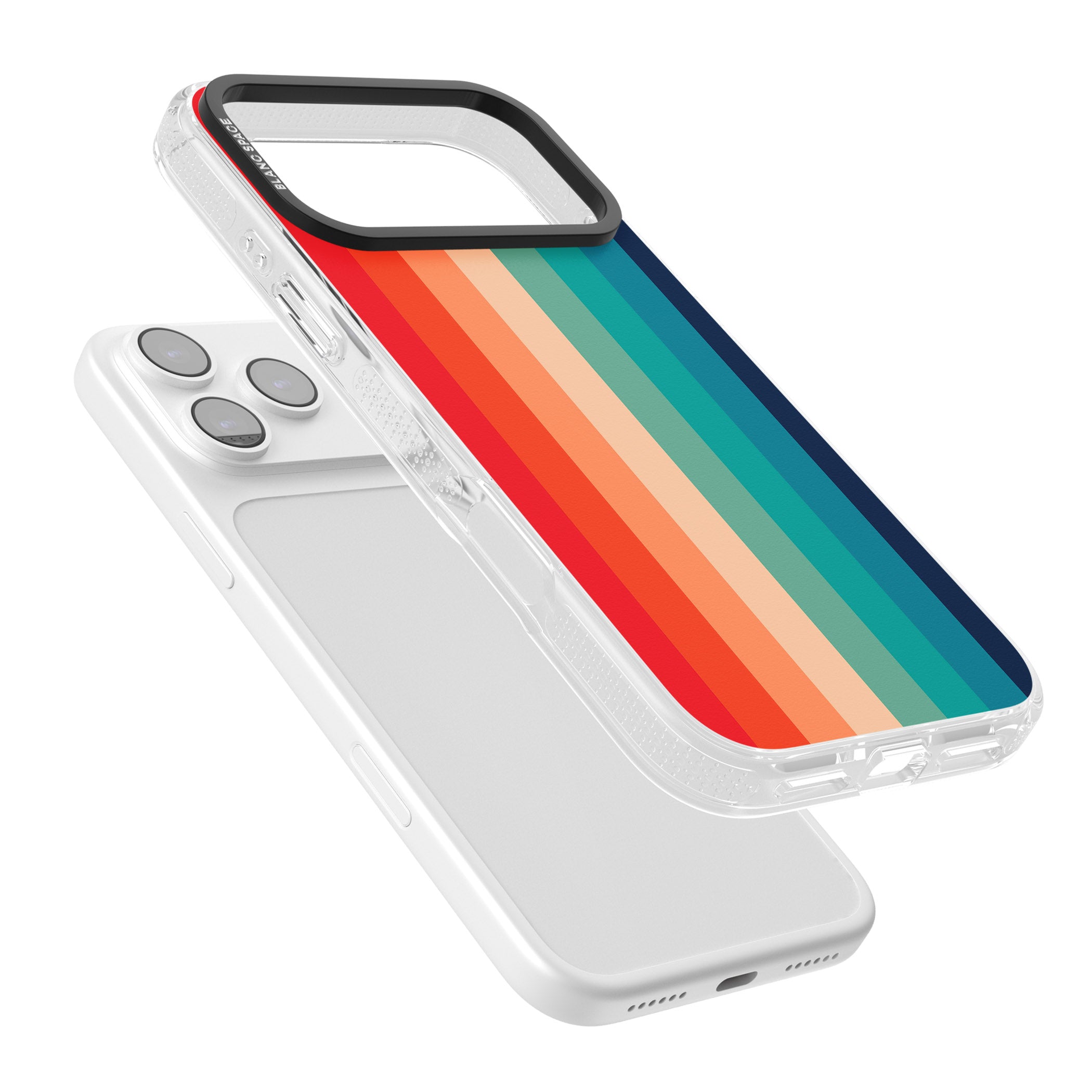 Retro 70'S Colour Palette iPhone 17 Pro Max Impact Air Clear Phone Case Colours