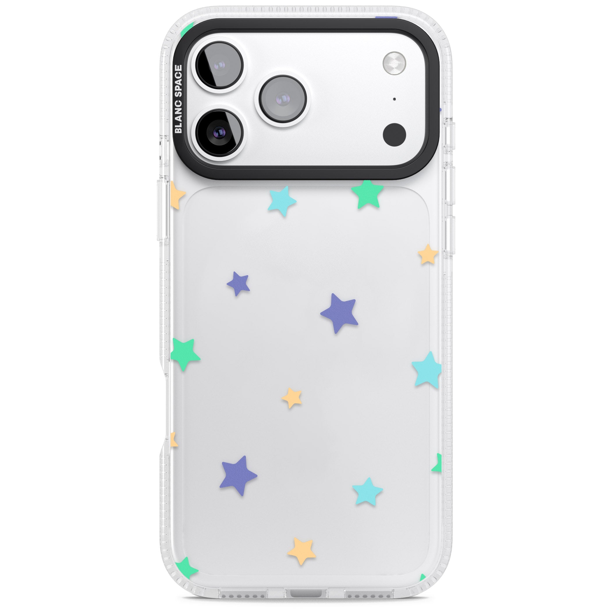 Pastel Star Pattern iPhone 17 Pro Max Impact Air Clear Phone Case