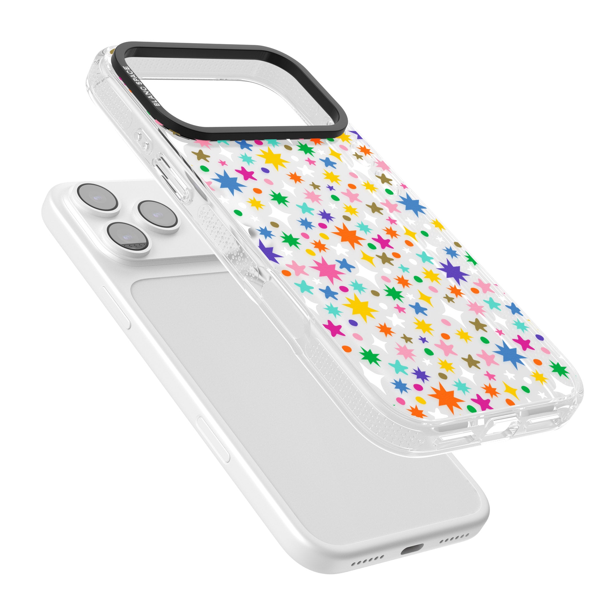 Rainbow Starburst iPhone 17 Pro Max Impact Air Clear Phone Case Colours