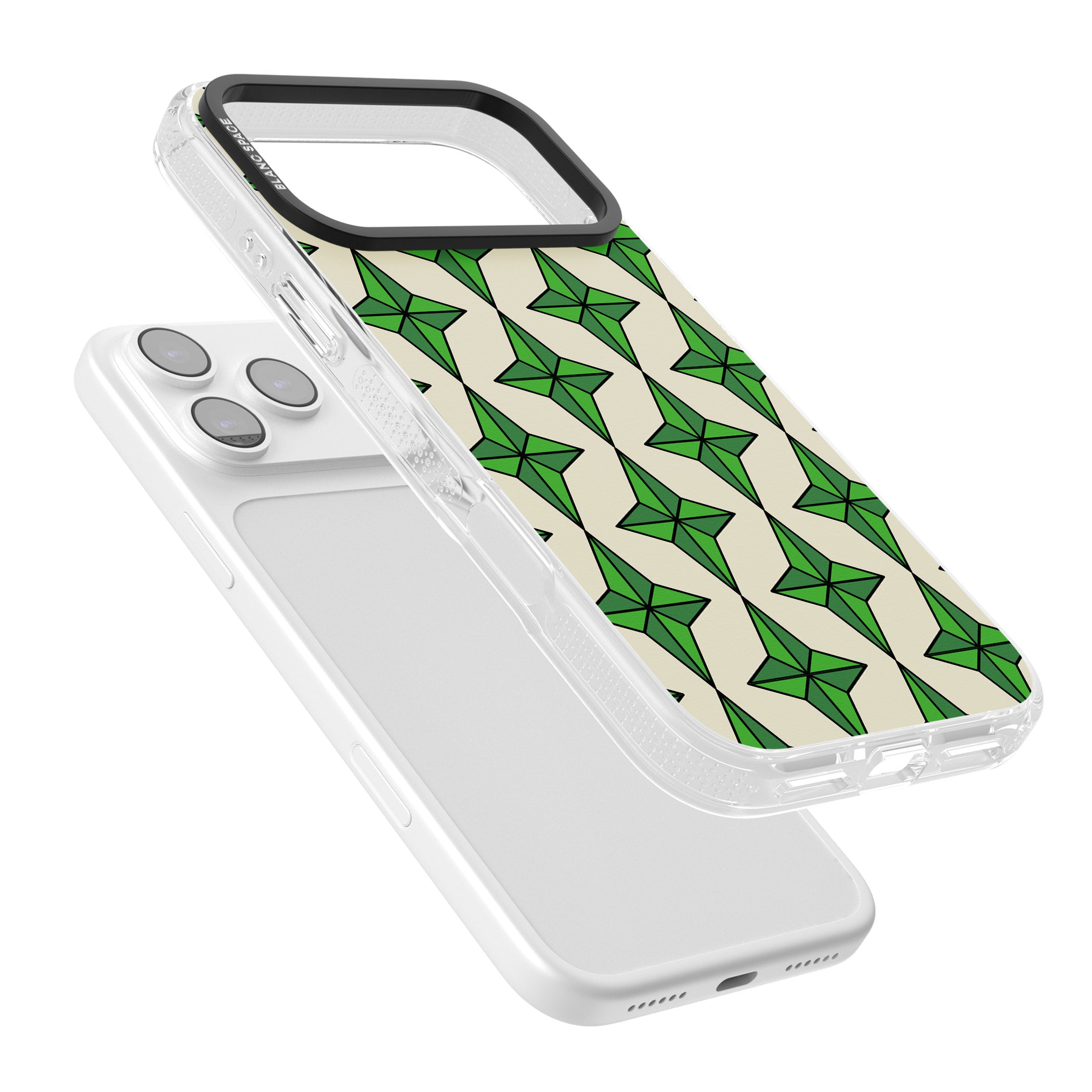 Emerald Stars Pattern iPhone 17 Pro Max Impact Air Clear Phone Case Colours