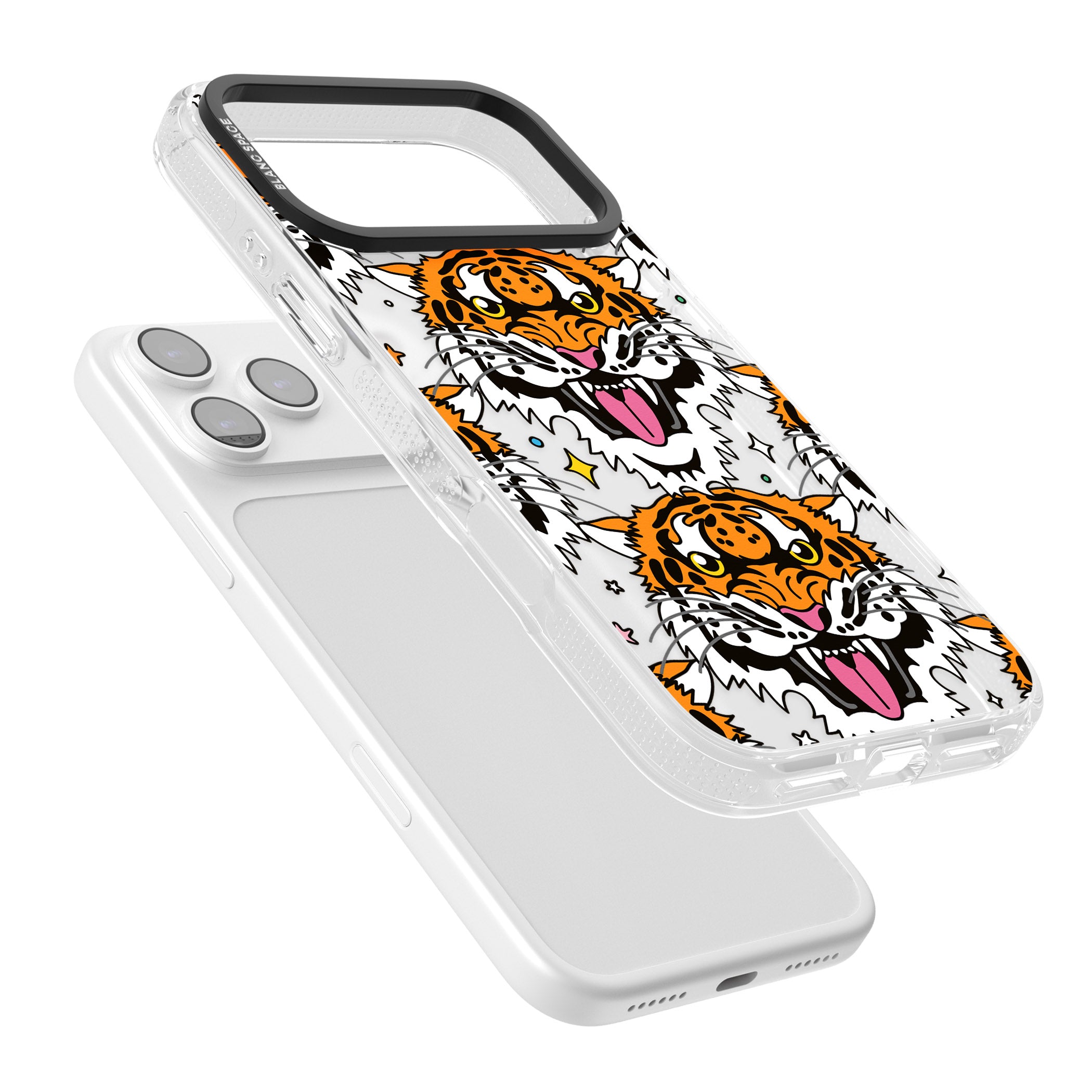Fierce Jungle Tigers iPhone 17 Pro Max Impact Air Clear Phone Case Colours