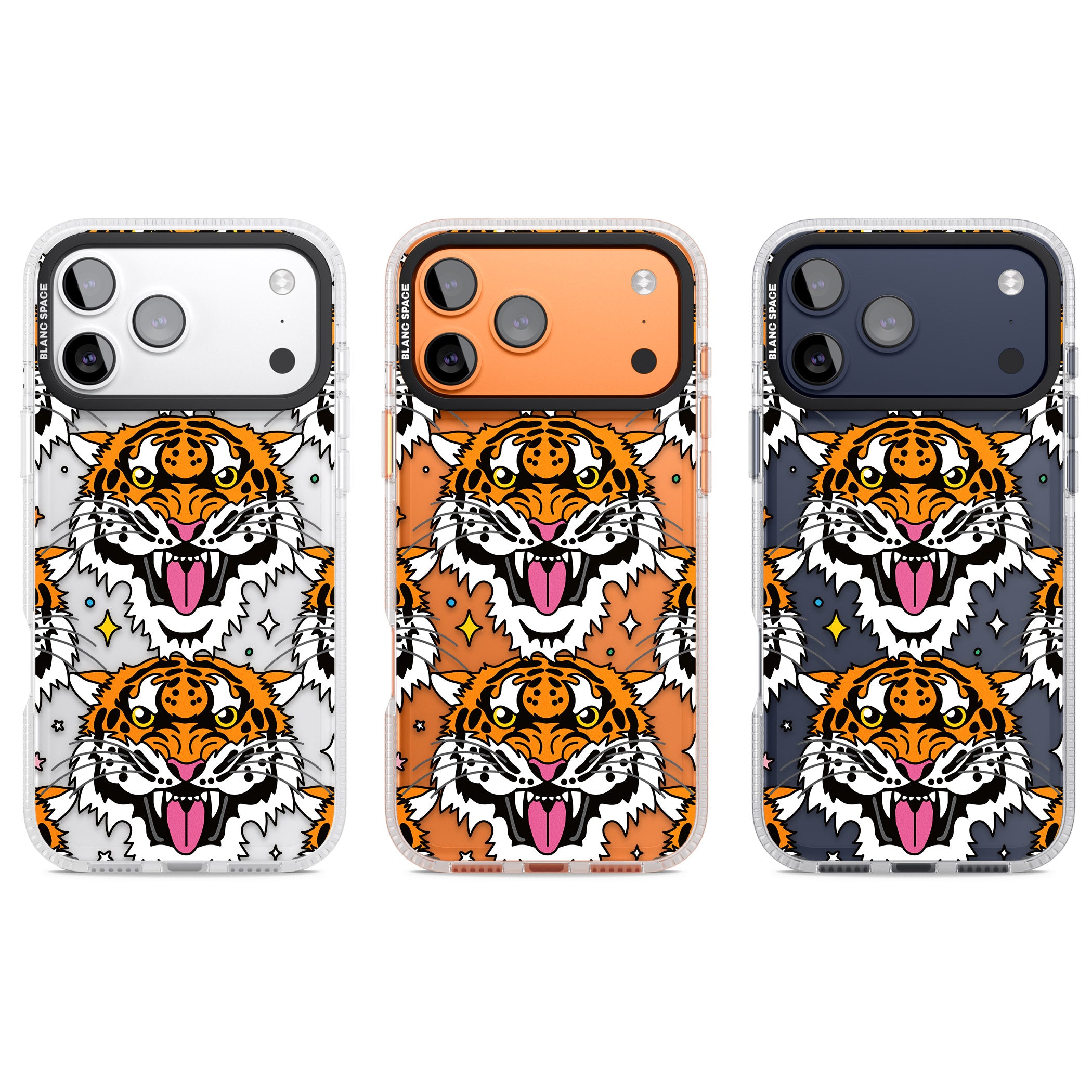 Fierce Jungle Tigers iPhone 17 Pro Impact Air Clear Phone Case APT Impact Protection