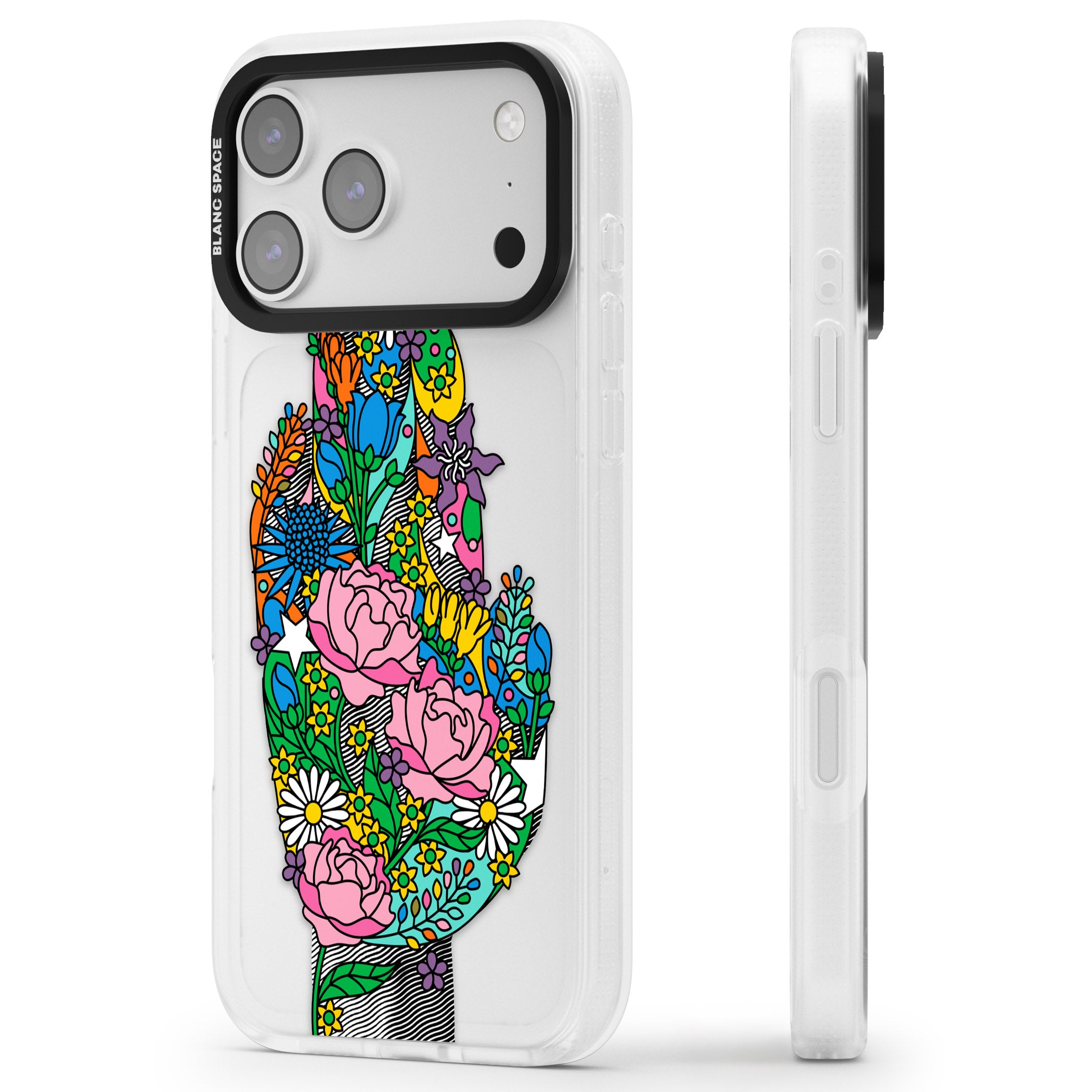Garden Touch iPhone 17 Pro Max Impact Air Clear Phone Case Side Profile