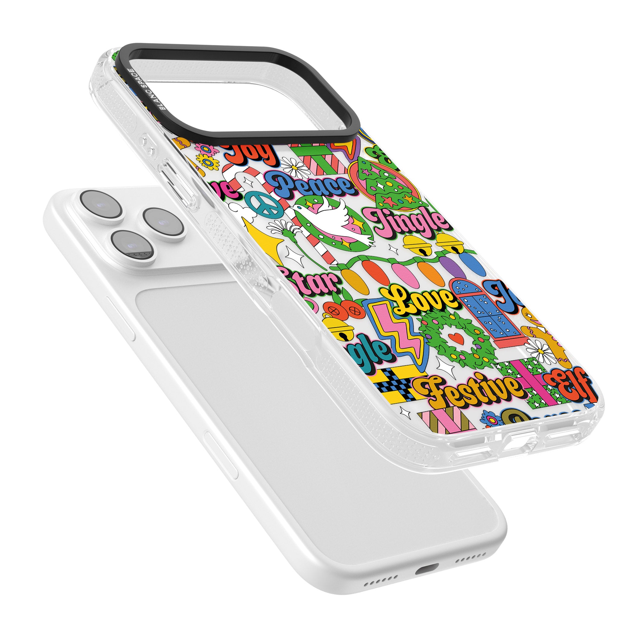 Peace & Festivities iPhone 17 Pro Max Impact Air Clear Phone Case Colours