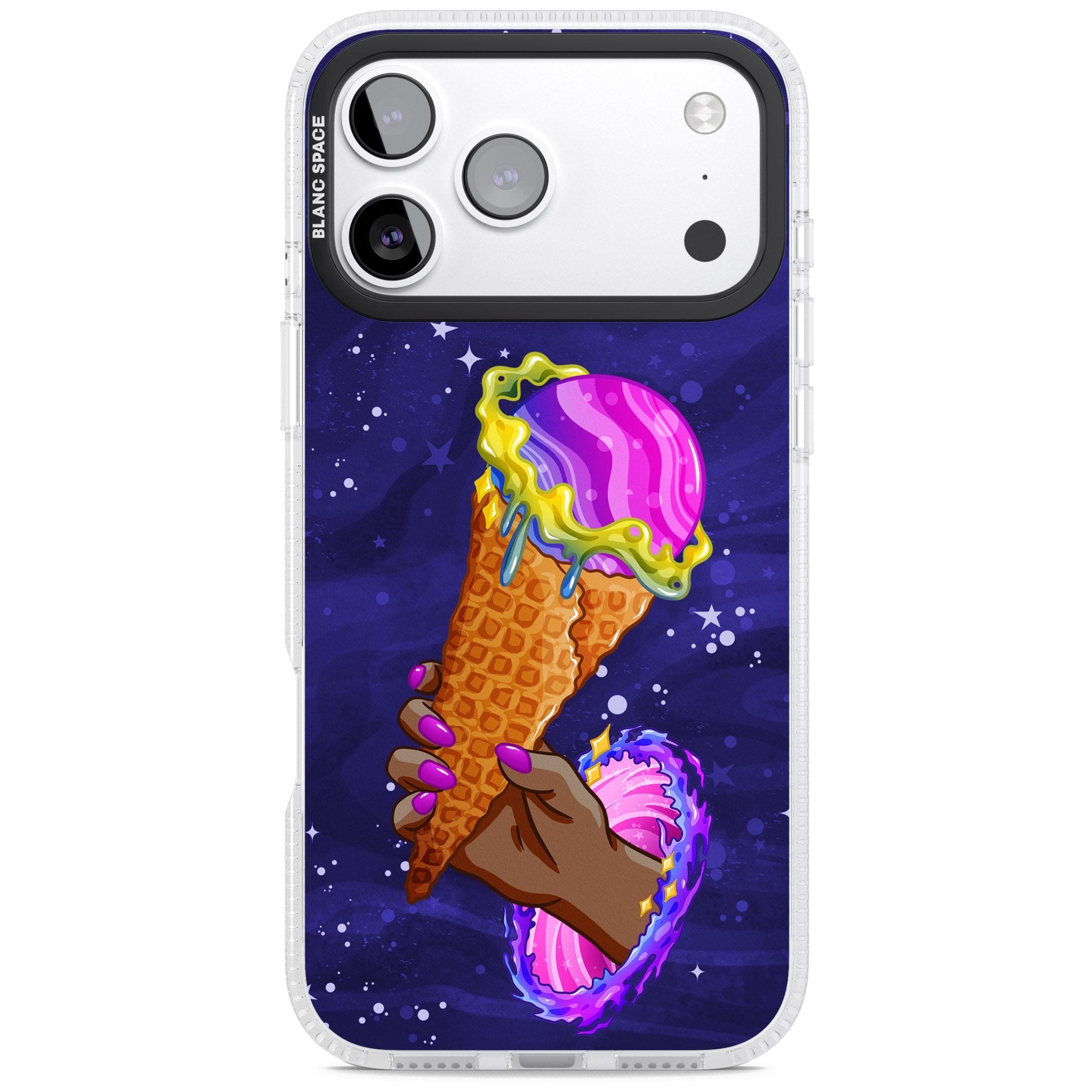 Interdimensional Ice Cream iPhone 17 Pro Max Impact Air Clear Phone Case