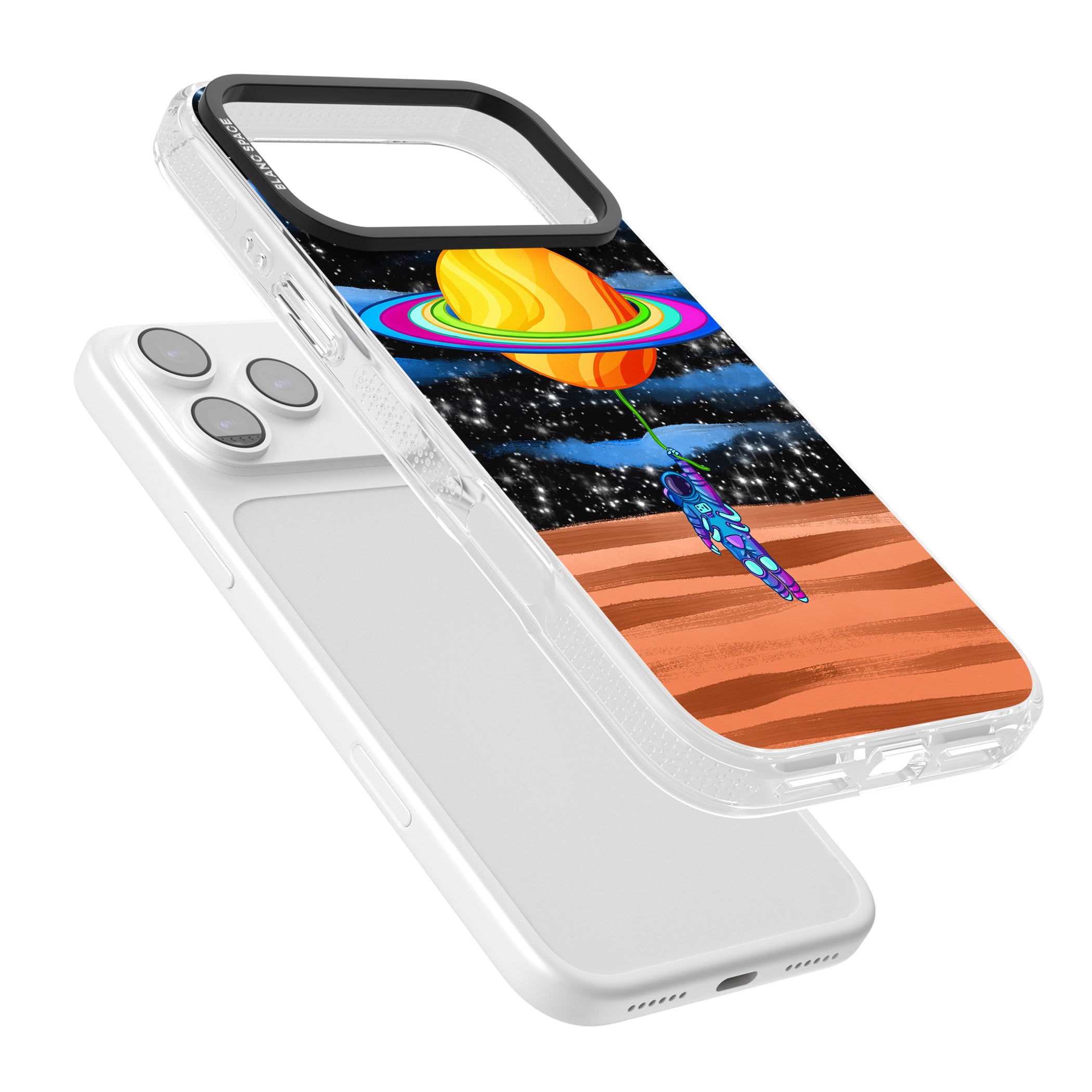 World On Helium iPhone 17 Pro Max Impact Air Clear Phone Case Colours