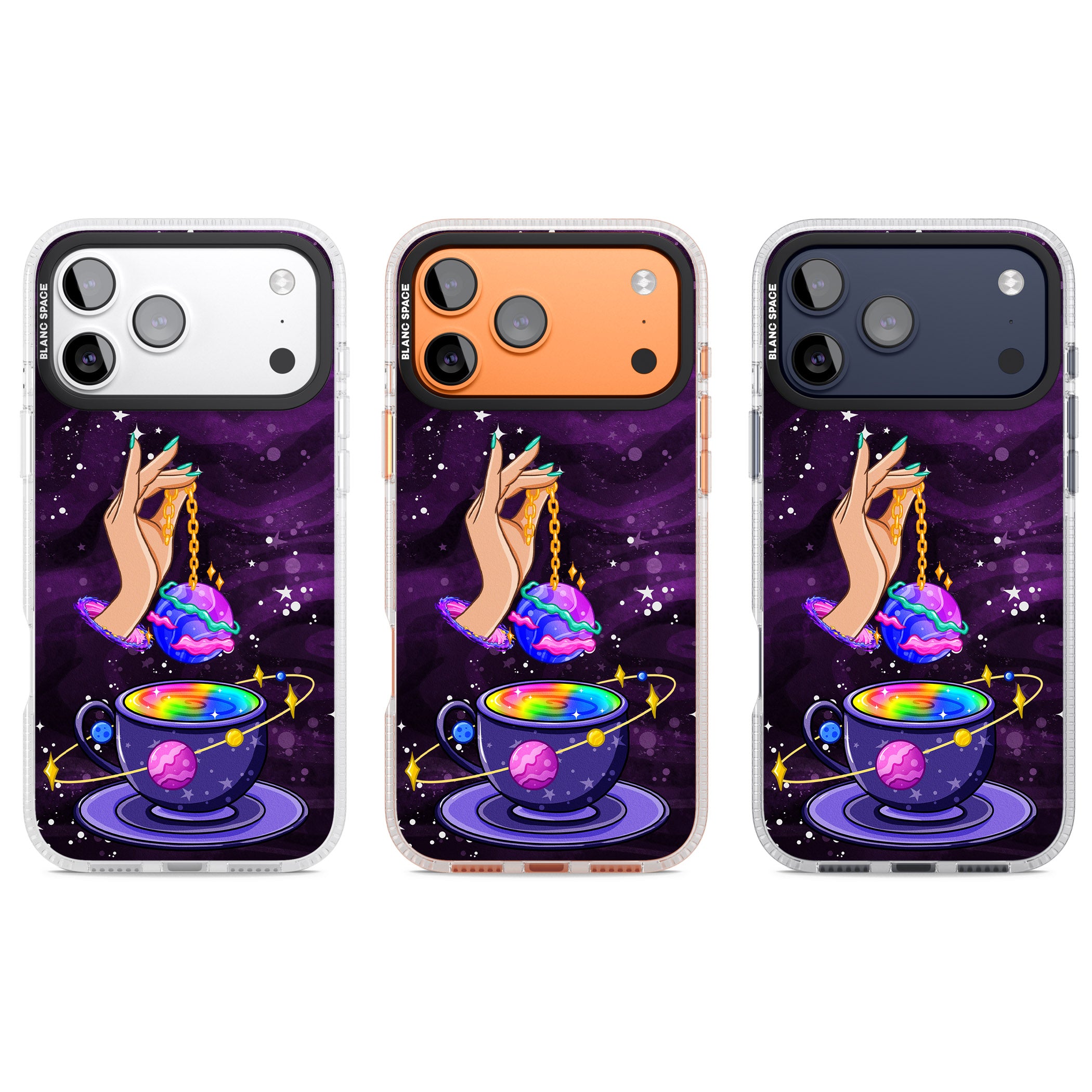 Space Tea iPhone 17 Pro Impact Air Clear Phone Case APT Impact Protection
