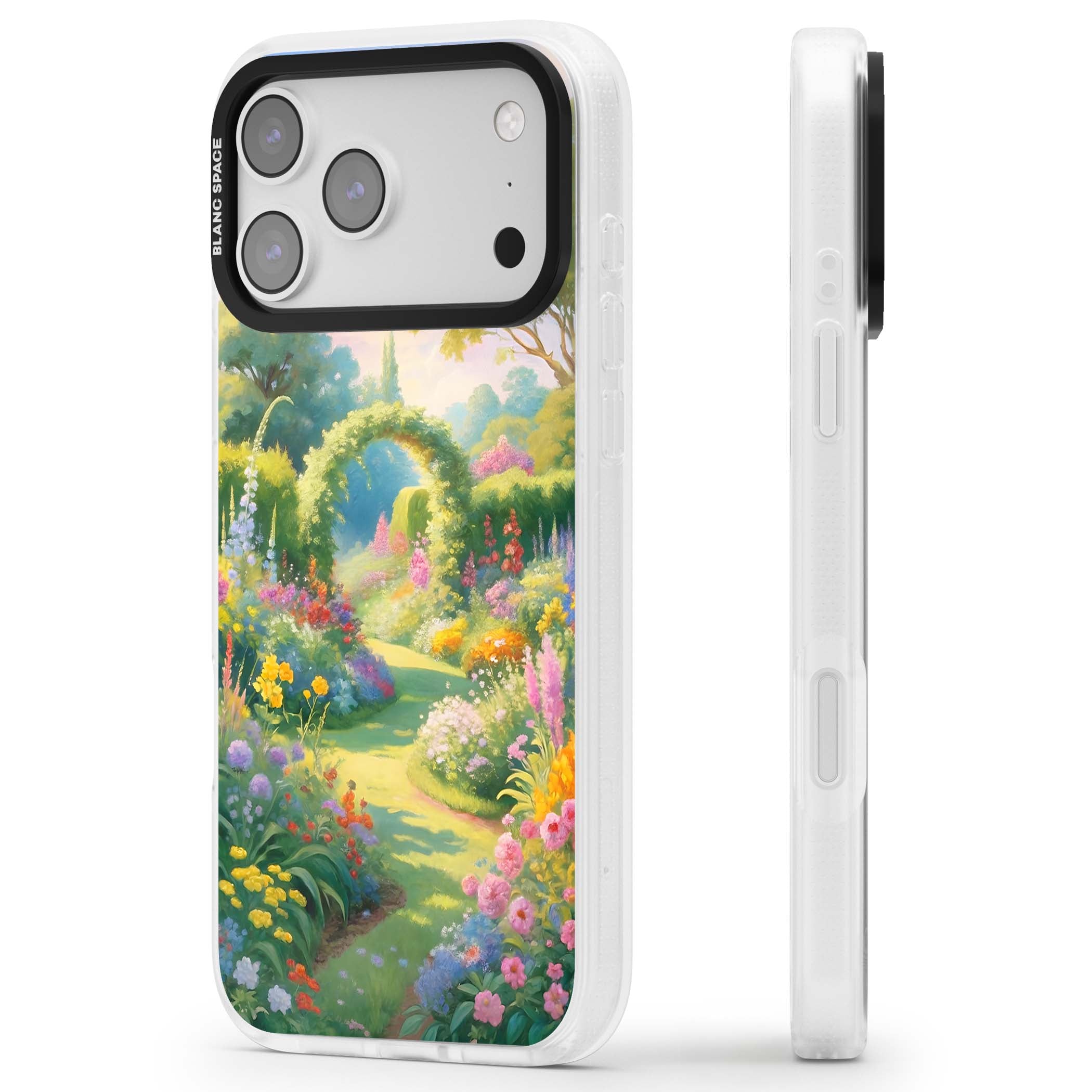 The Painter's Garden floral iPhone case | Clear Case Impact Air case for iPhone 17 Pro, iPhone 17 Pro Max