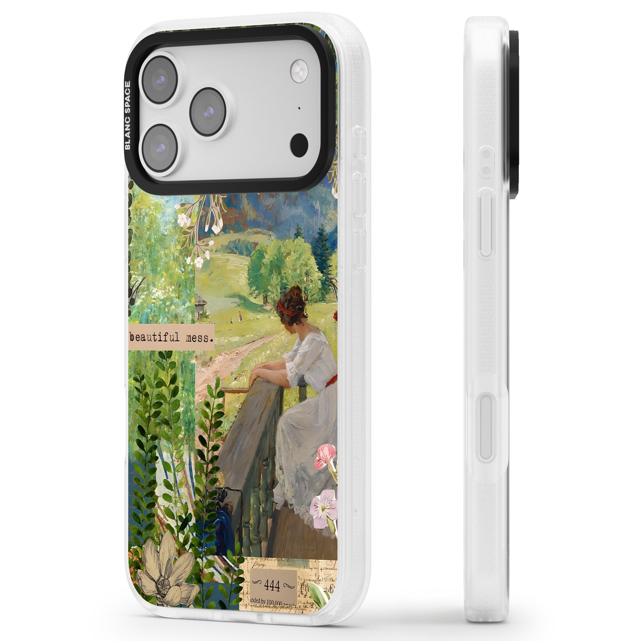 Beautiful Mess iPhone 17 Pro Max Impact Air Clear Phone Case Side Profile