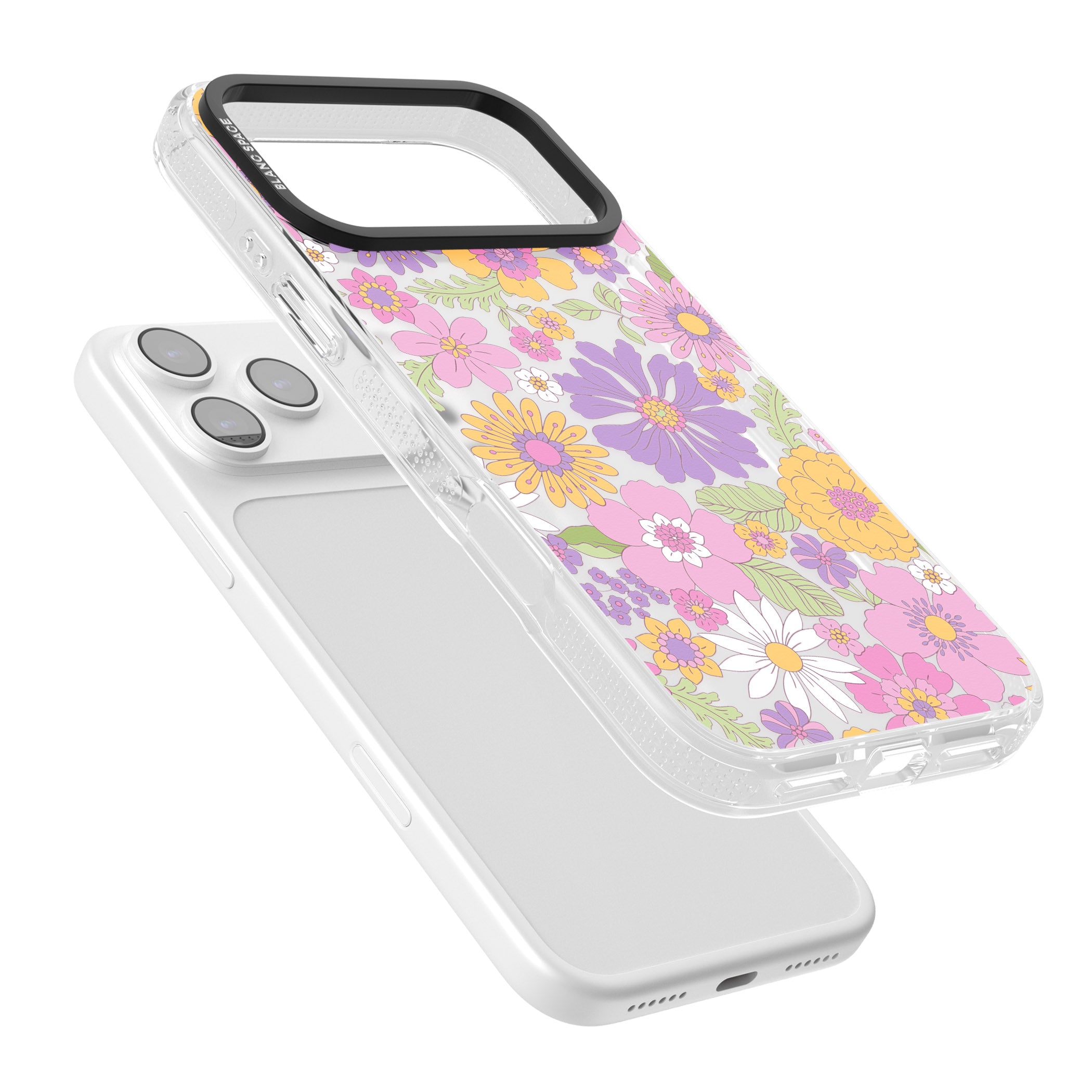 Soft Flower Mix iPhone 17 Pro Max Impact Air Clear Phone Case Colours