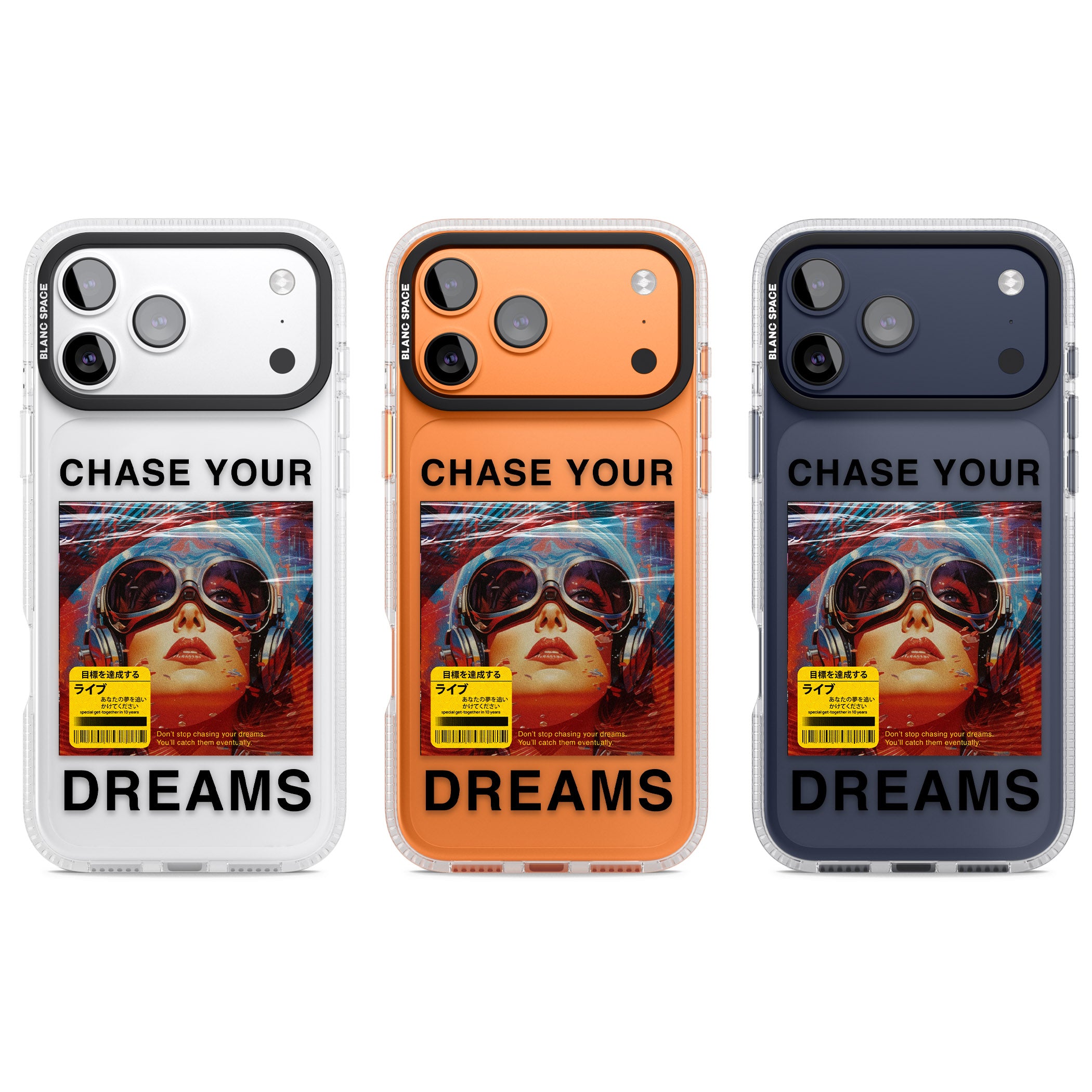 Chase Your Dreams iPhone 17 Pro Impact Air Clear Phone Case APT Impact Protection