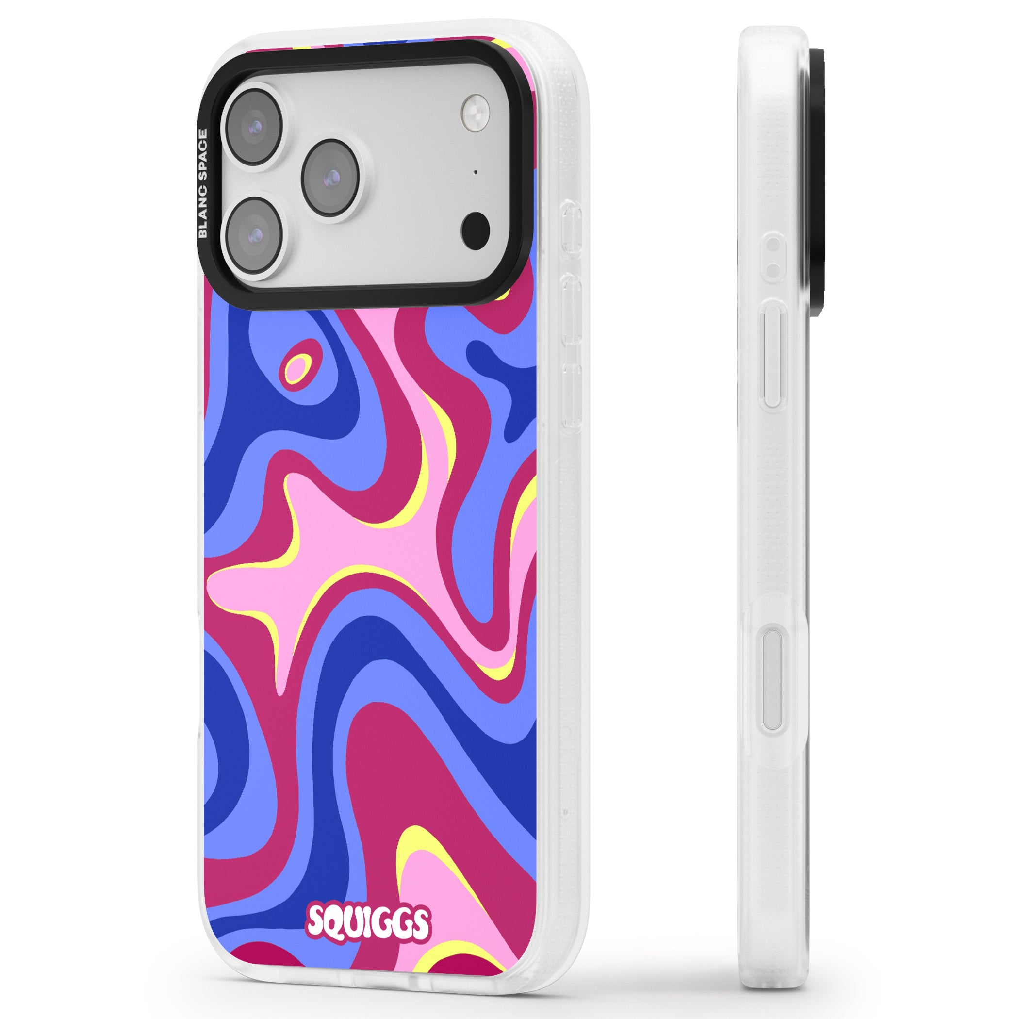 Blue Lava iPhone 17 Pro Max Impact Air Clear Phone Case Side Profile