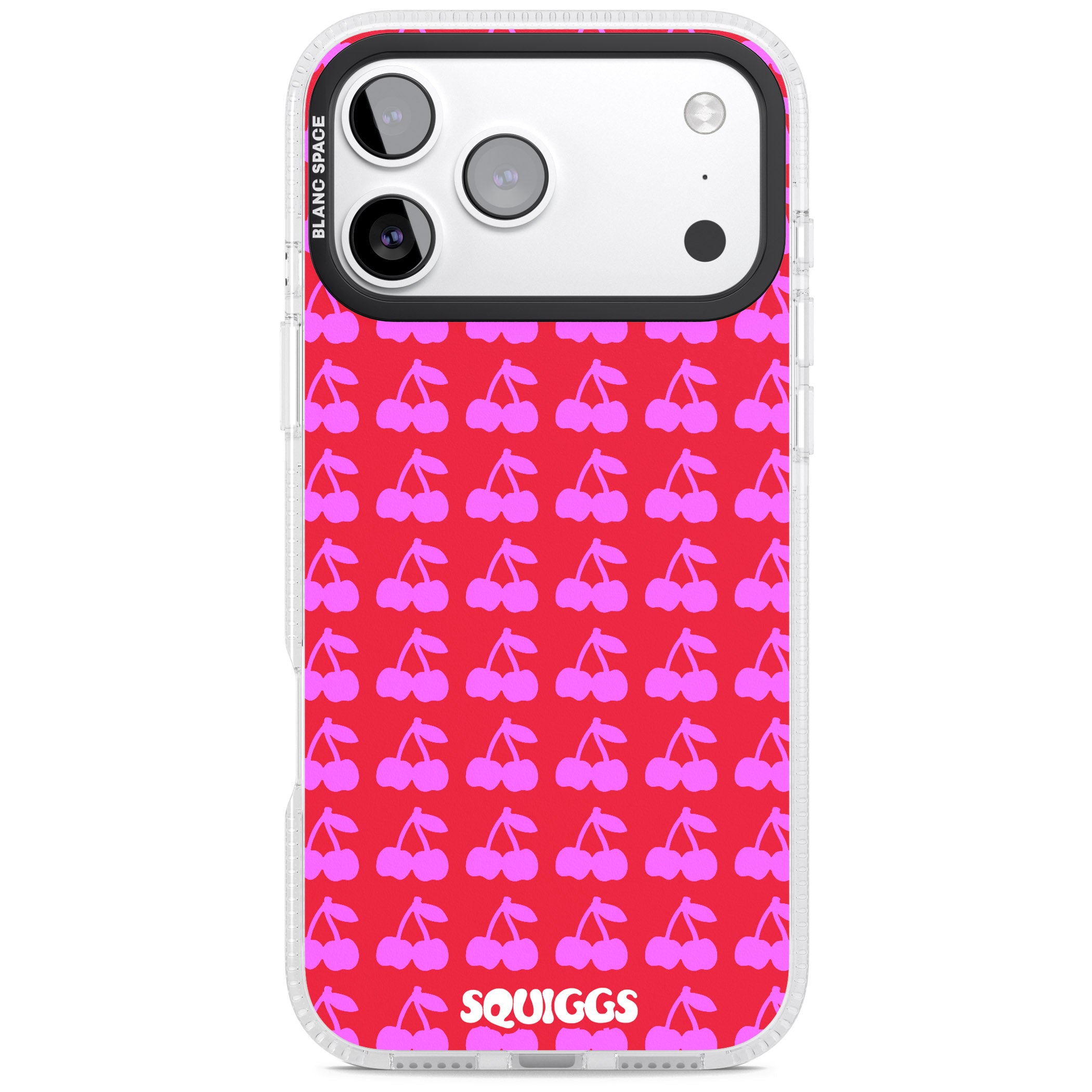 Red Cherries iPhone 17 Pro Max Impact Air Clear Phone Case