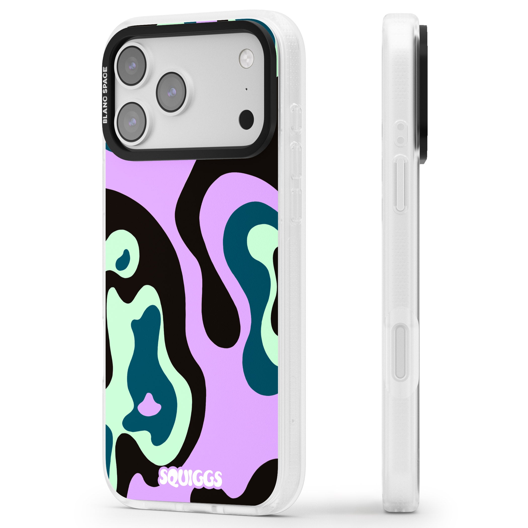 Purple River iPhone 17 Pro Max Impact Air Clear Phone Case Side Profile
